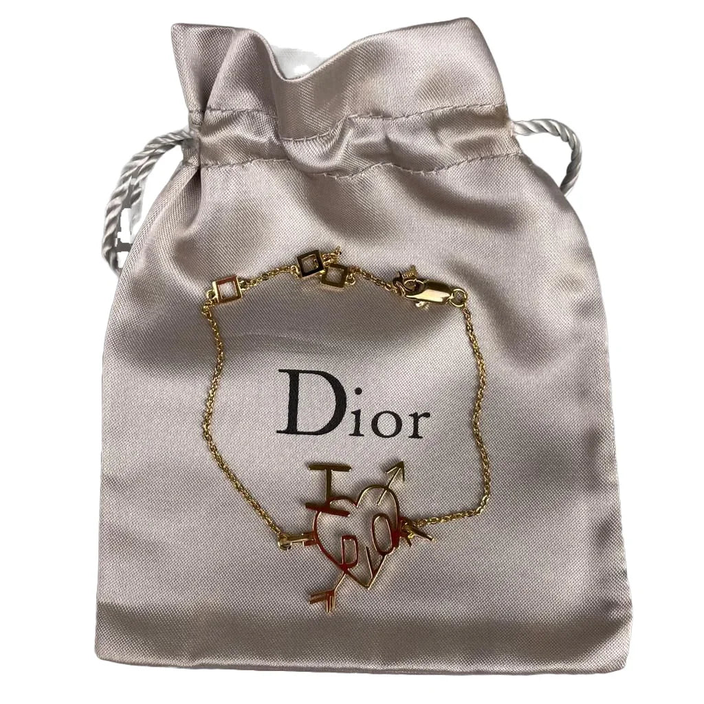Christian Dior ‘I Love Dior’ Heart Bracelet Gold - Lost Designer
