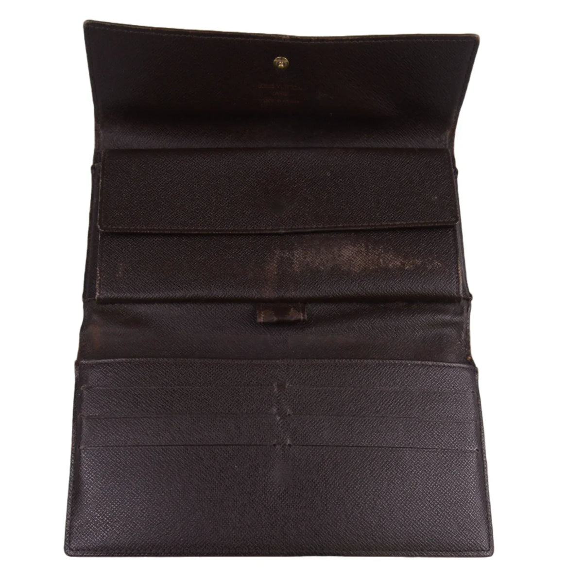 Louis Vuitton Damier Ebene Sarah Wallet Brown - Lost Designer