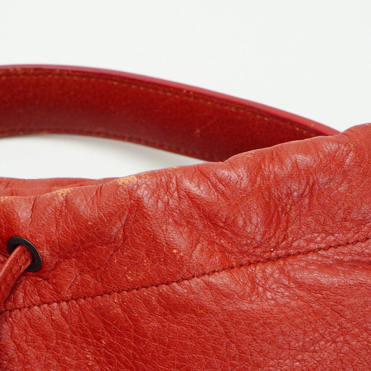Bottega Veneta Double Drawstring Handbag Red - Lost Designer