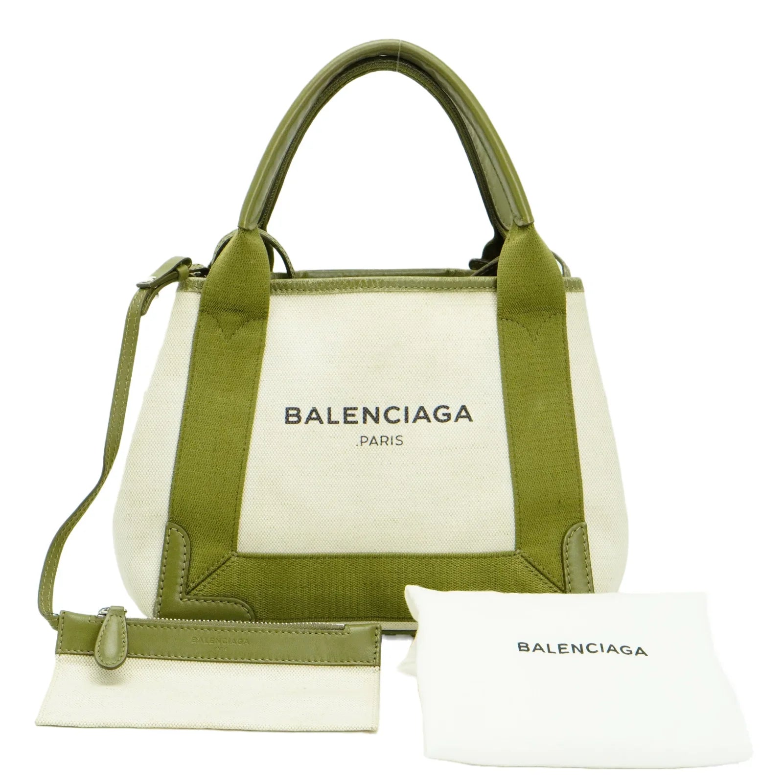 Balenciaga Cabas XS Tote Mini Bag Green - Lost Designer