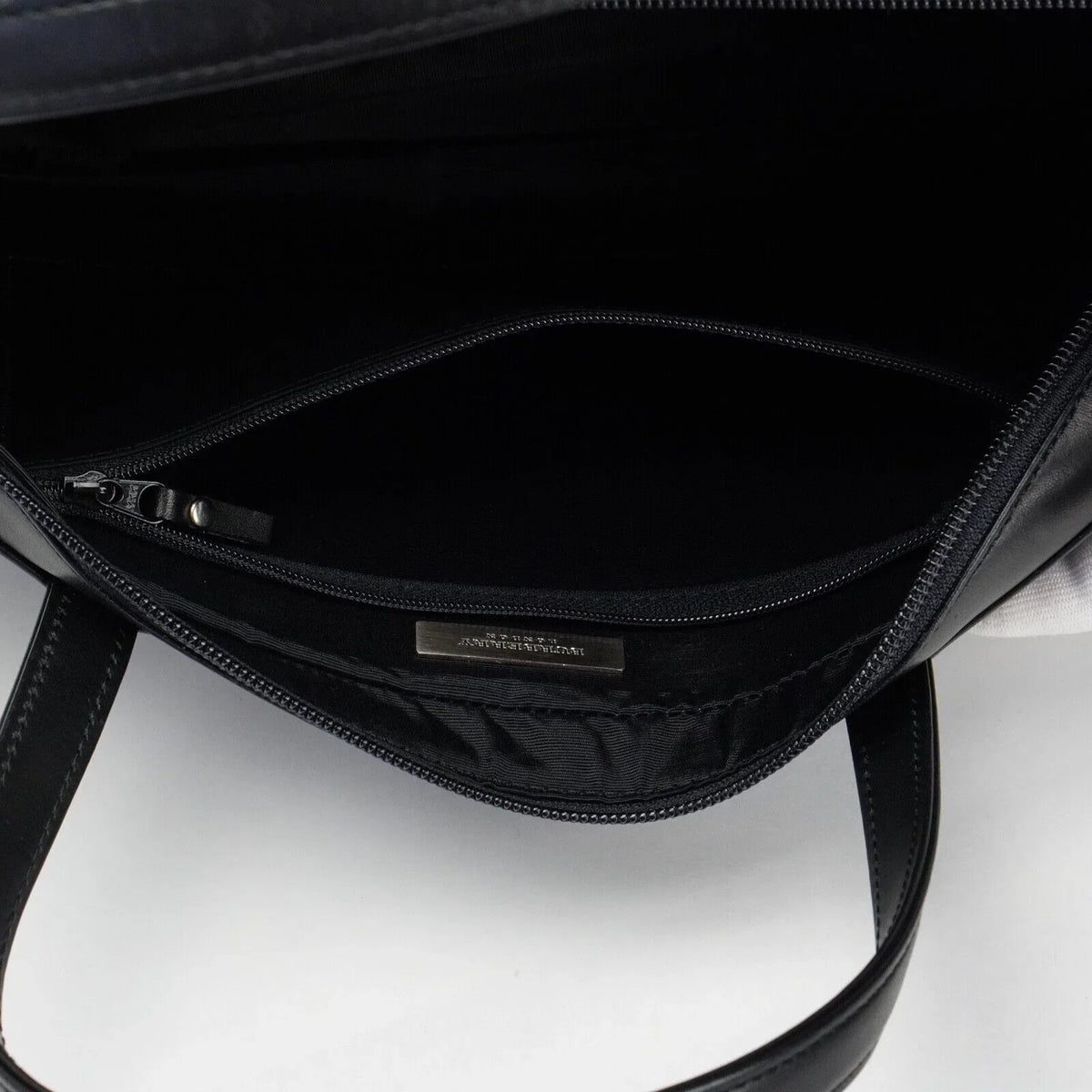 Burberry Nylon x Leather Checked Bag Black - Lost Designer