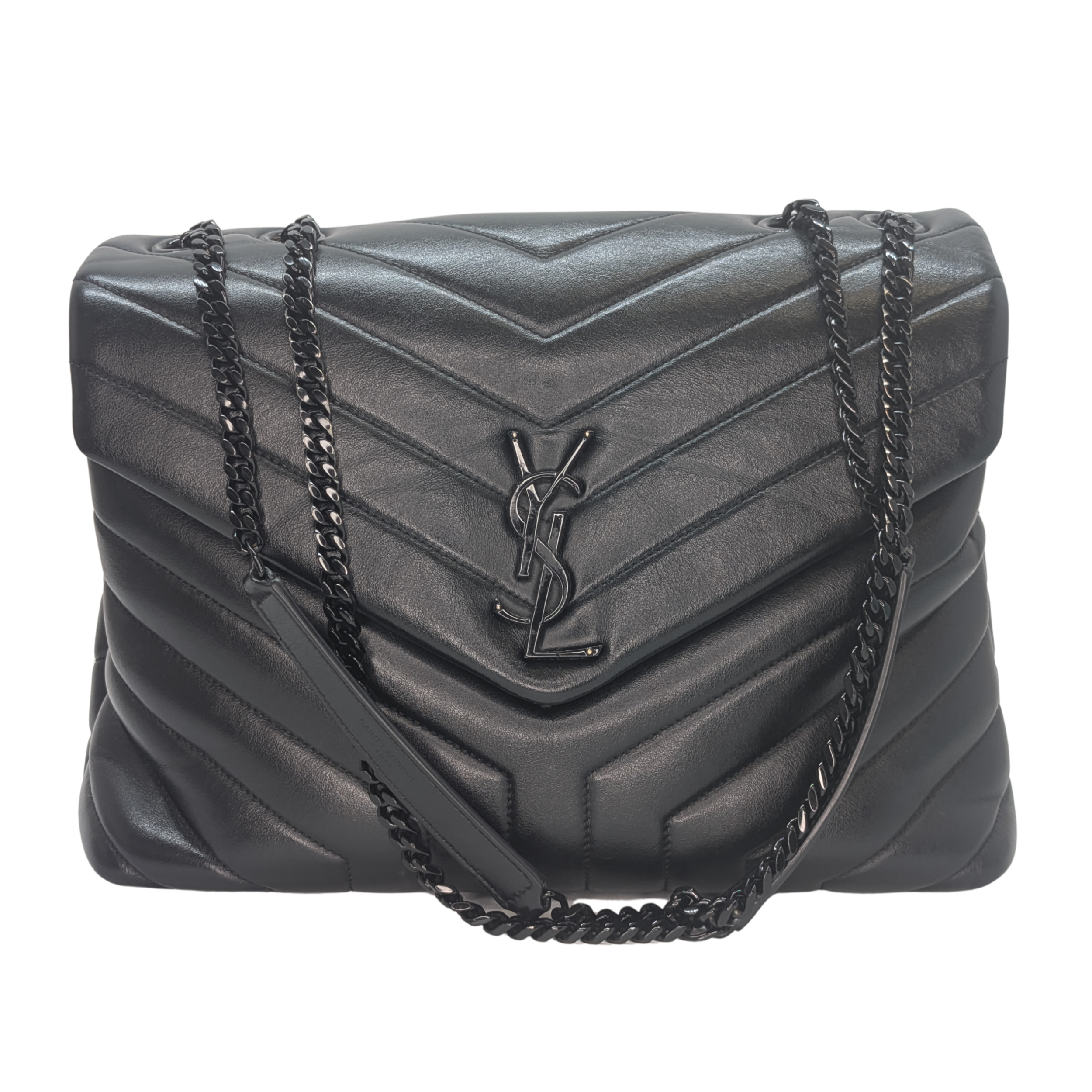 Black Saint Laurent Toy Loulou shoulder bag