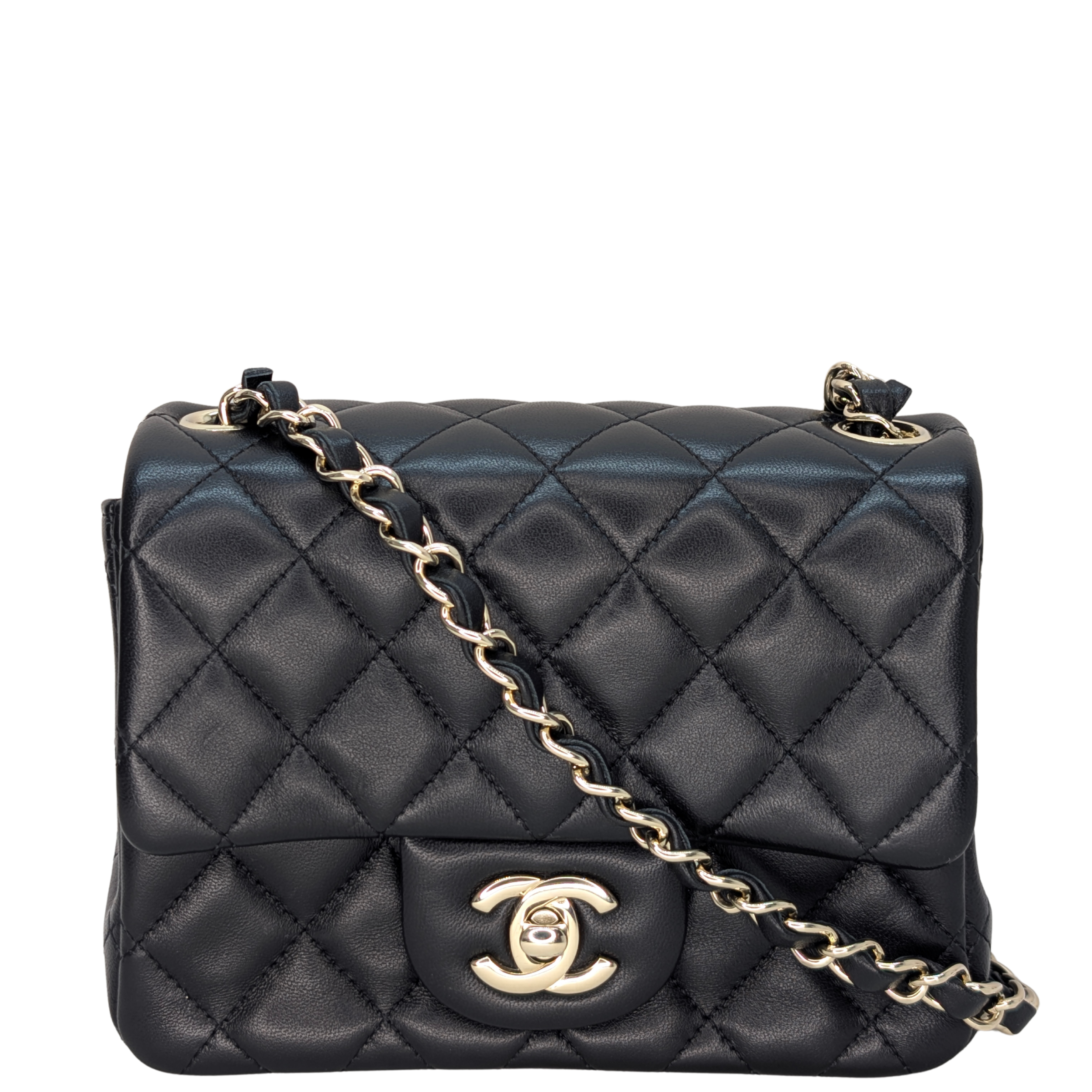 Black Chanel Classic Flap Mini Square bag