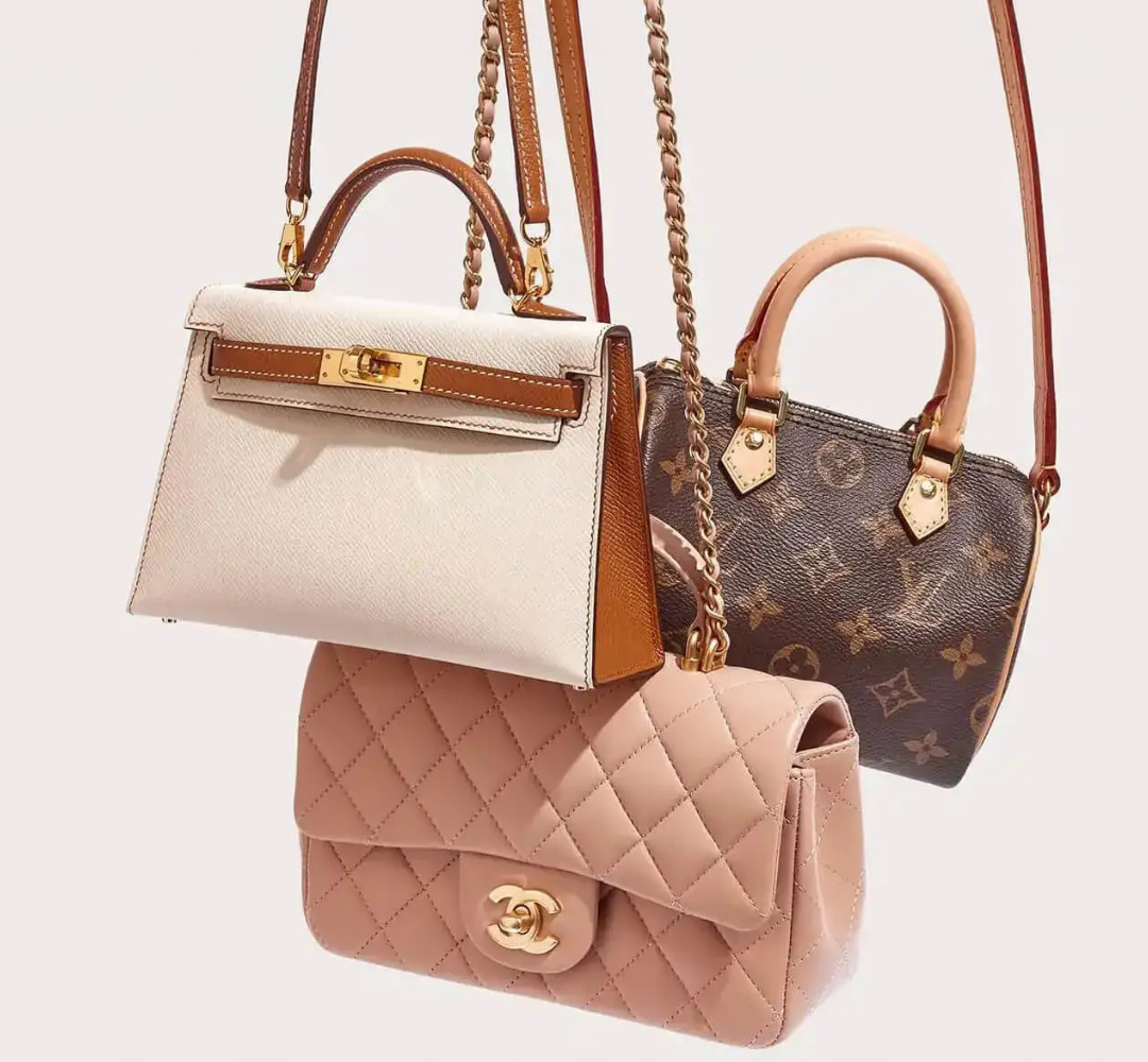 Selection of authentic pre-owned designer bags