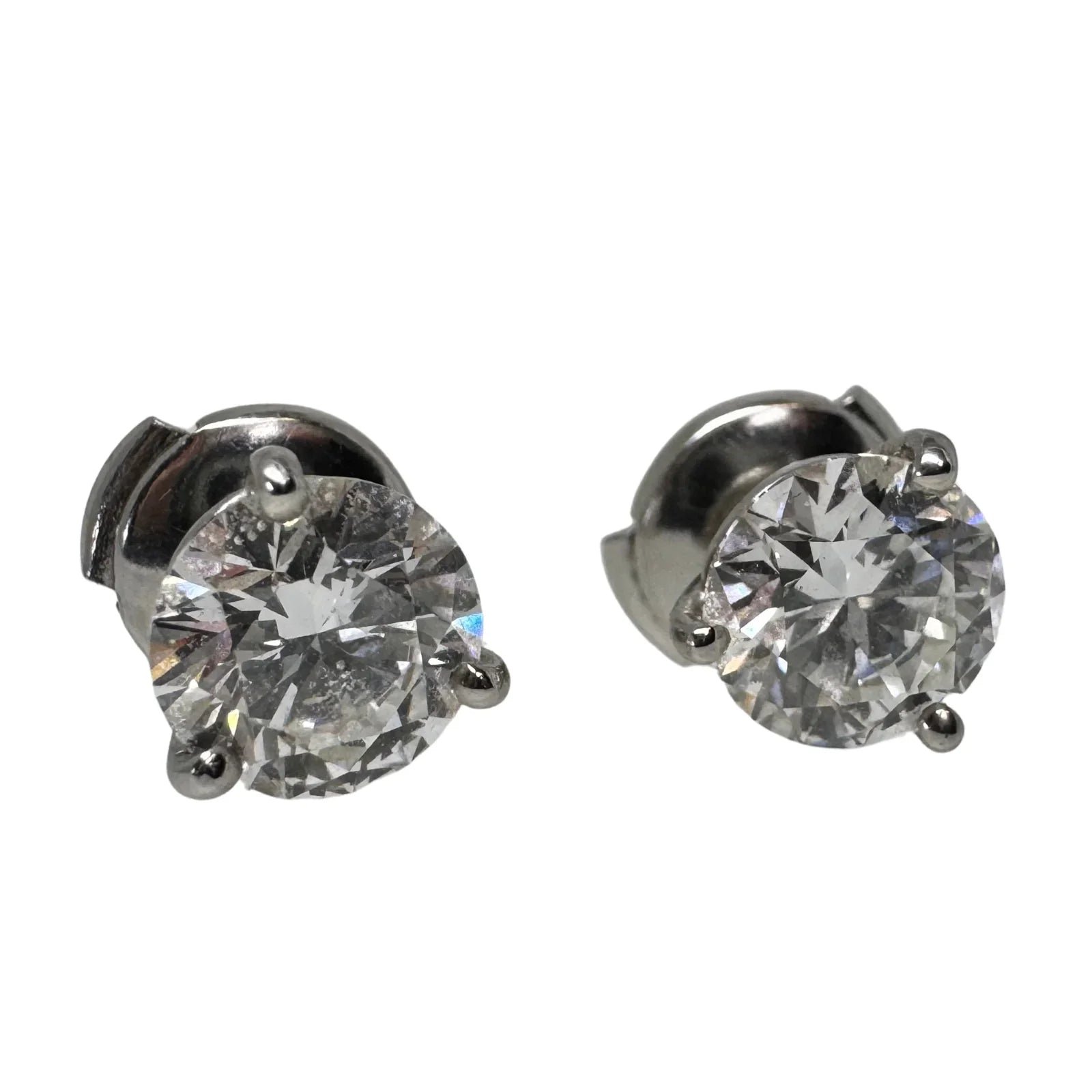 Tiffany & Co. 2.07ct Diamond Stud Earrings in Platinum - Lost Designer