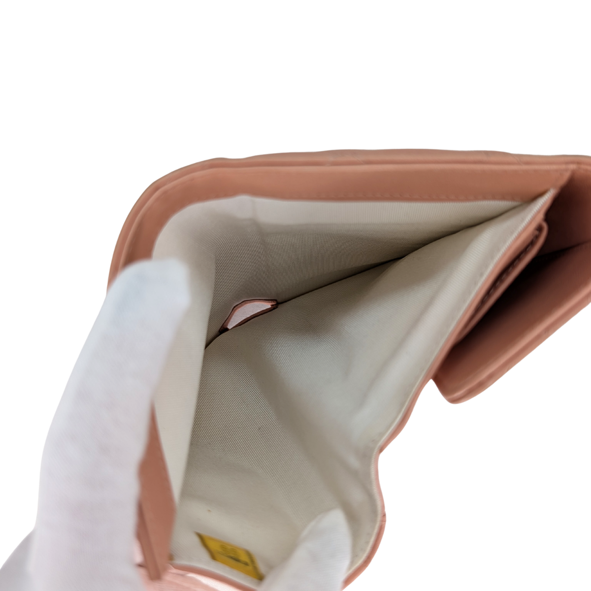 Chanel CC Flap Long Wallet Peach