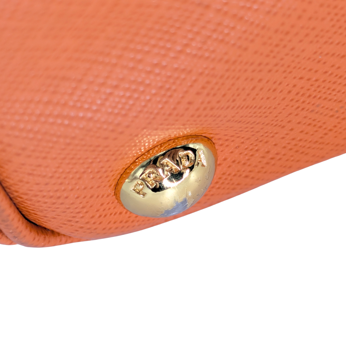 Prada Galleria Handbag Saffiano Leather Orange