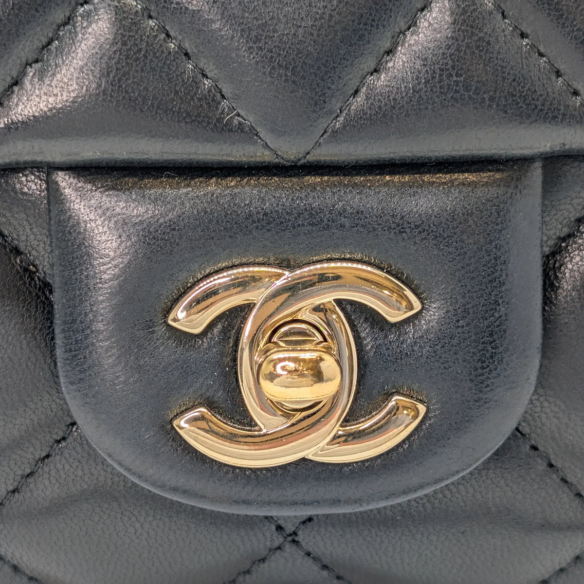 Chanel Classic Quilted Clutch With Chain Black - Lost Designer