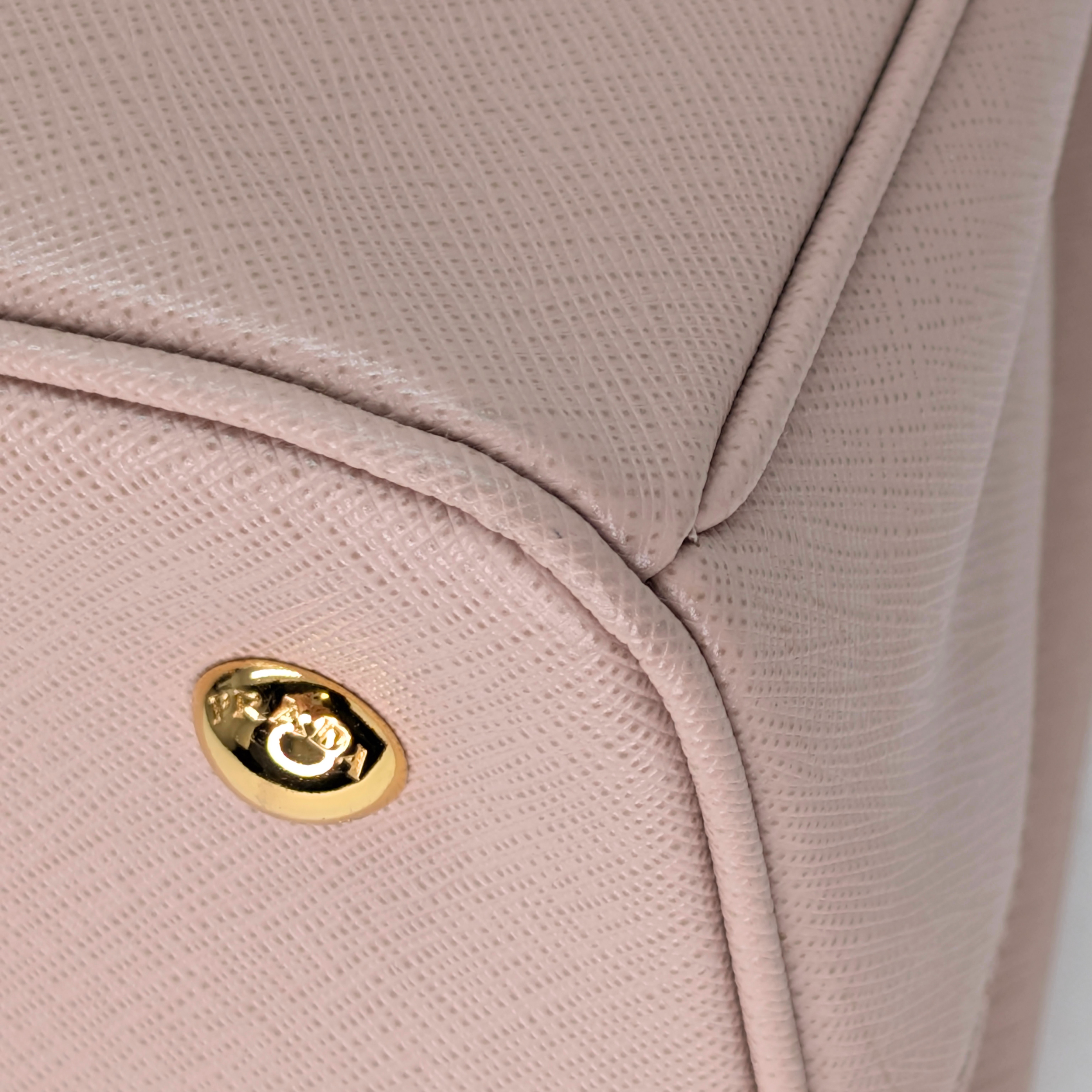 Prada Saffiano Small Galleria Lux Tote Bag Cammeo