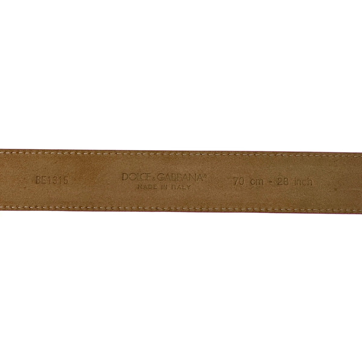 Dolce & Gabbana Devotion Belt Leather Pink - Lost Designer