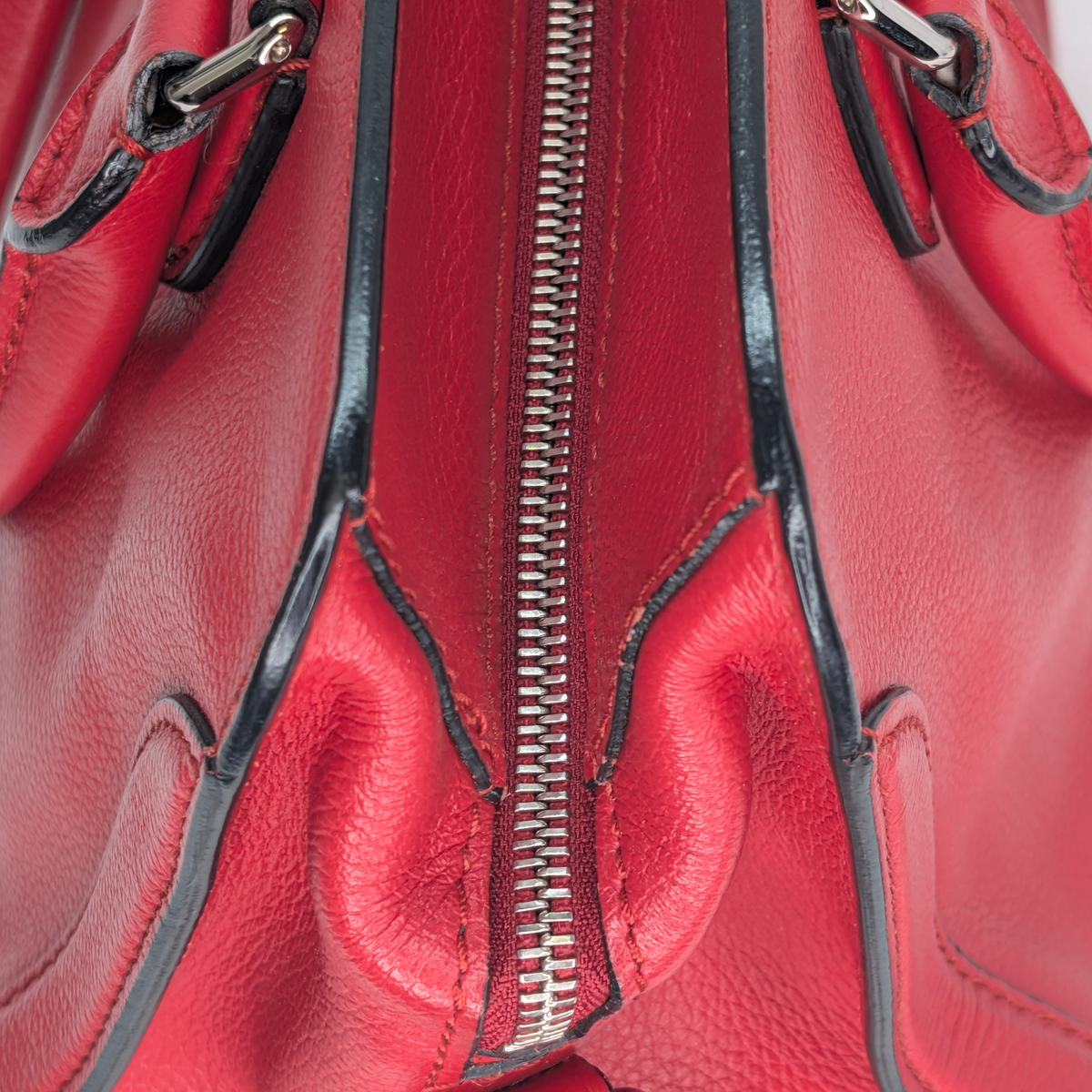 Alexander McQueen Padlock Skull Tote Bag Red