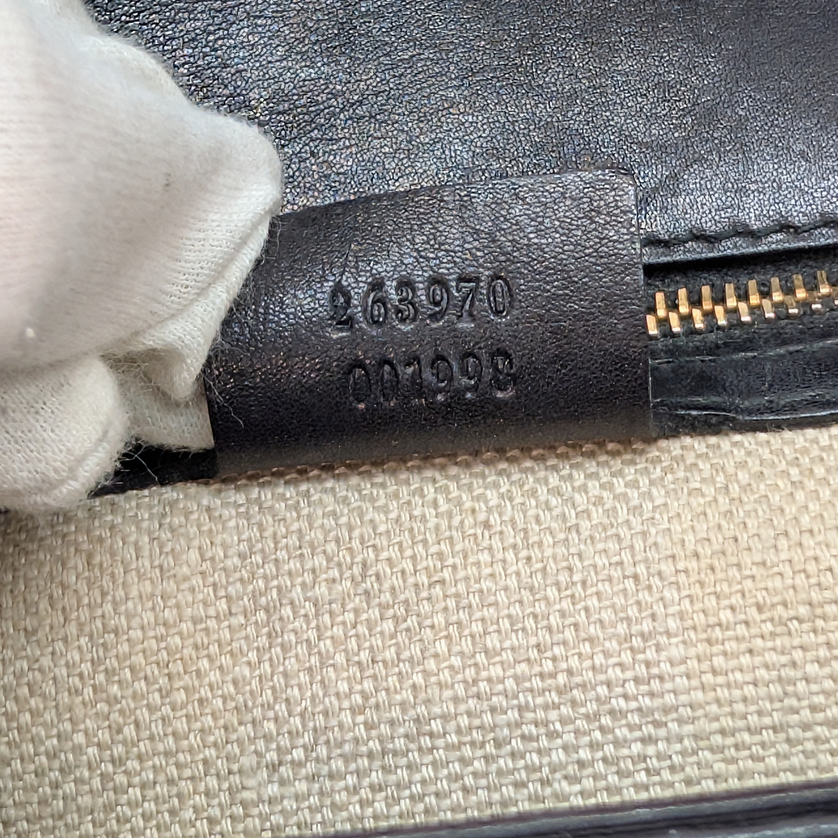 Gucci New Bamboo Top Handle Bag Black