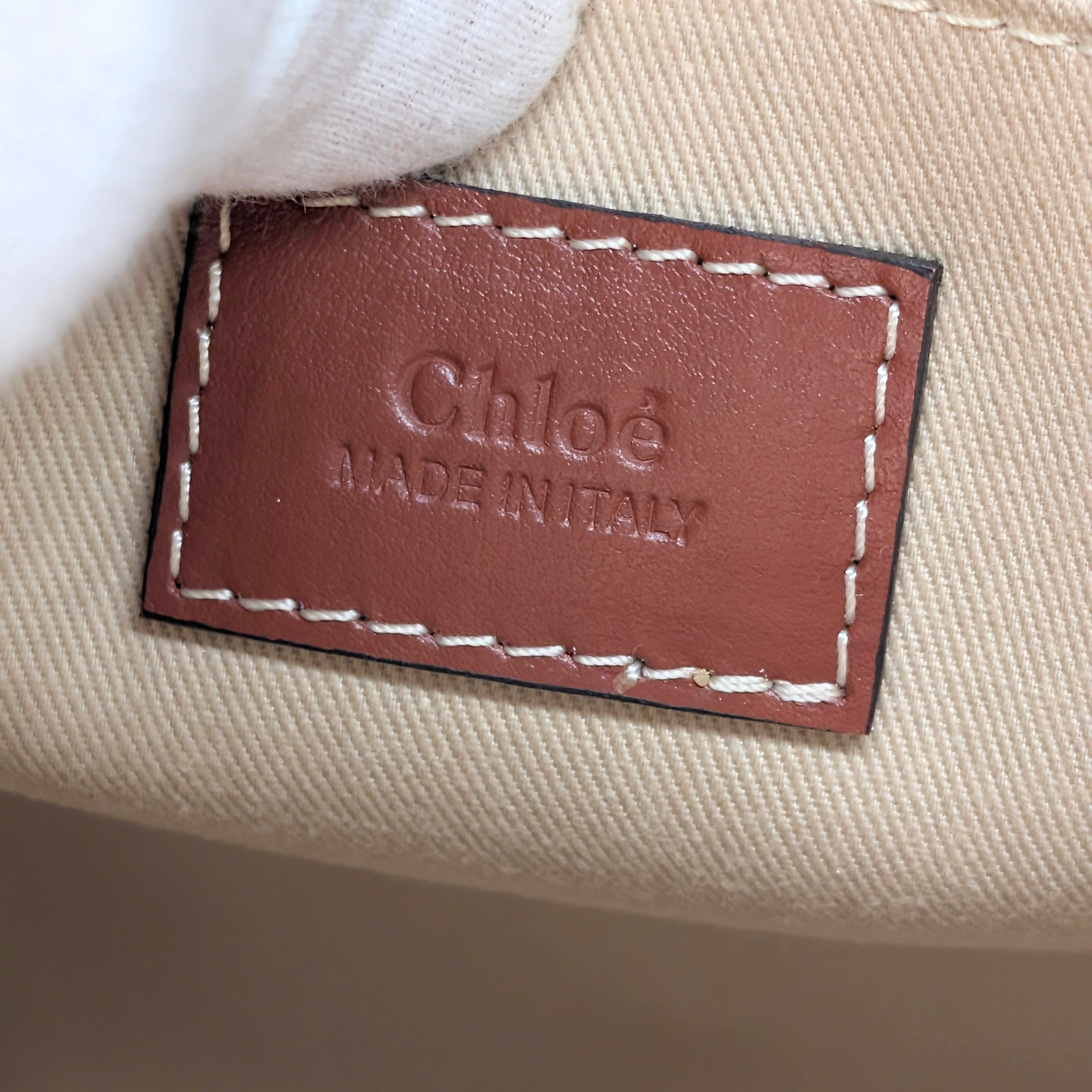 حقيبة توت قماش متوسطة Chloé Woody