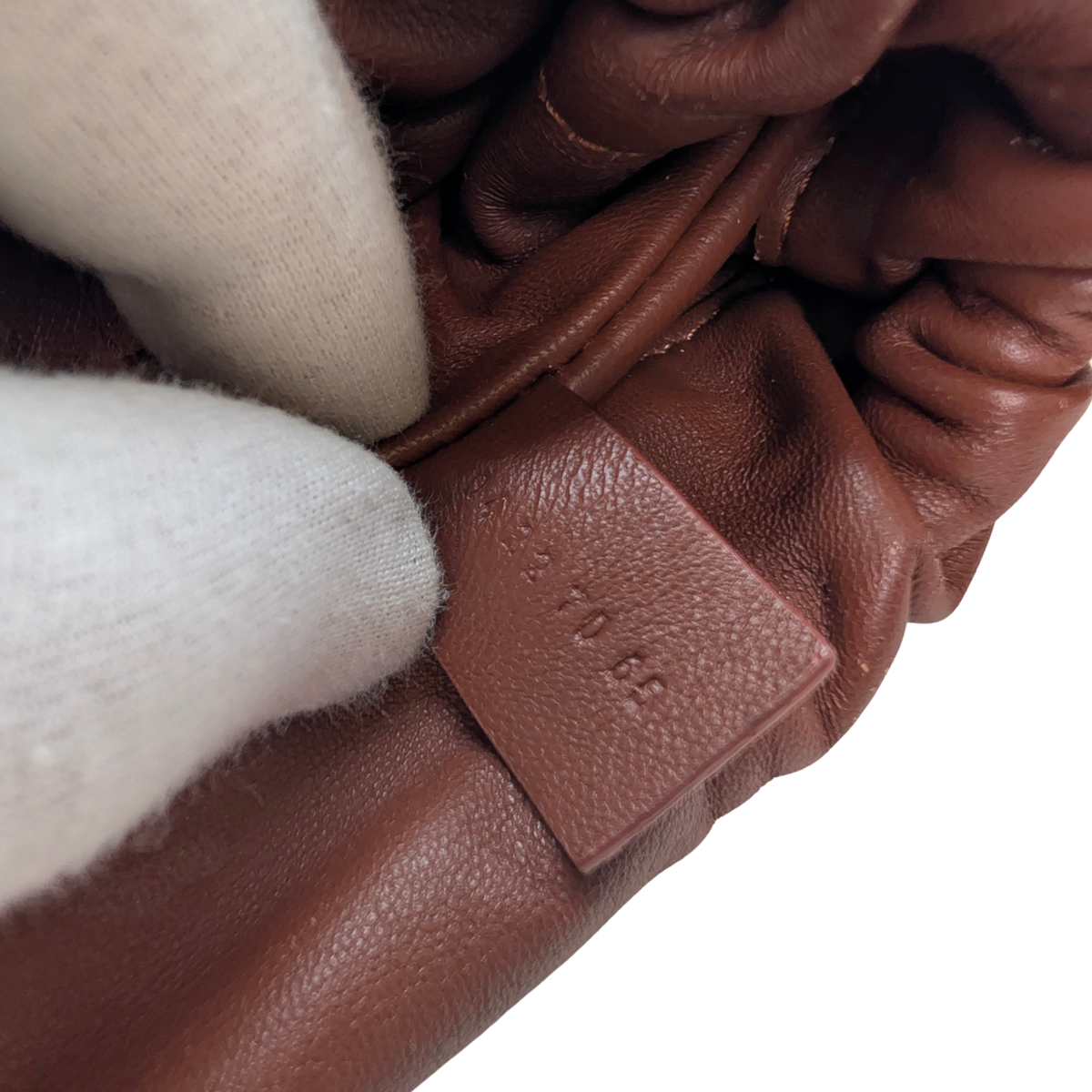 حقيبة كتف جلدية بني طراز Chloé Mate Gusset