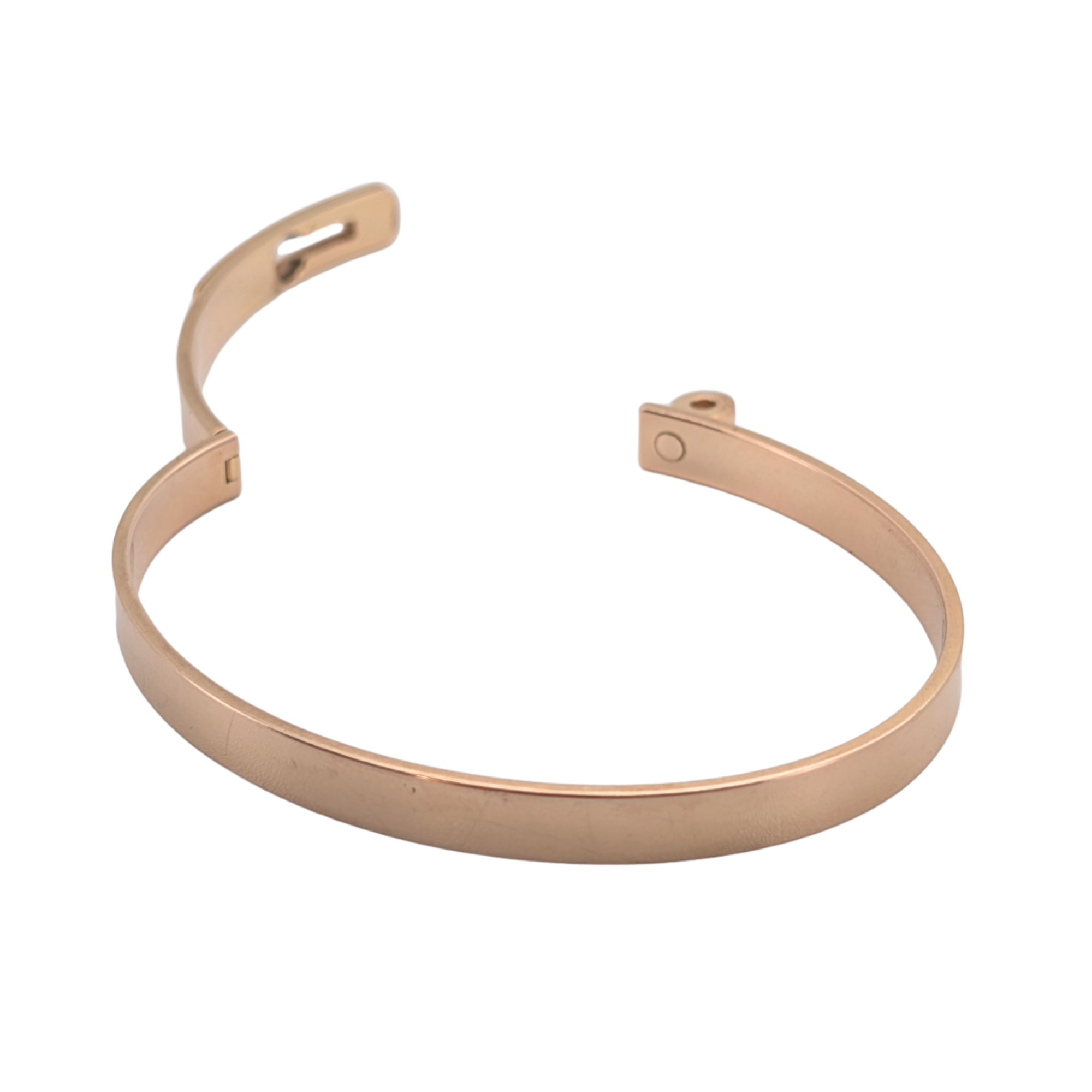 Hermes Kelly Diamond Bracelet Bangle Small LG In 18k Rose Gold