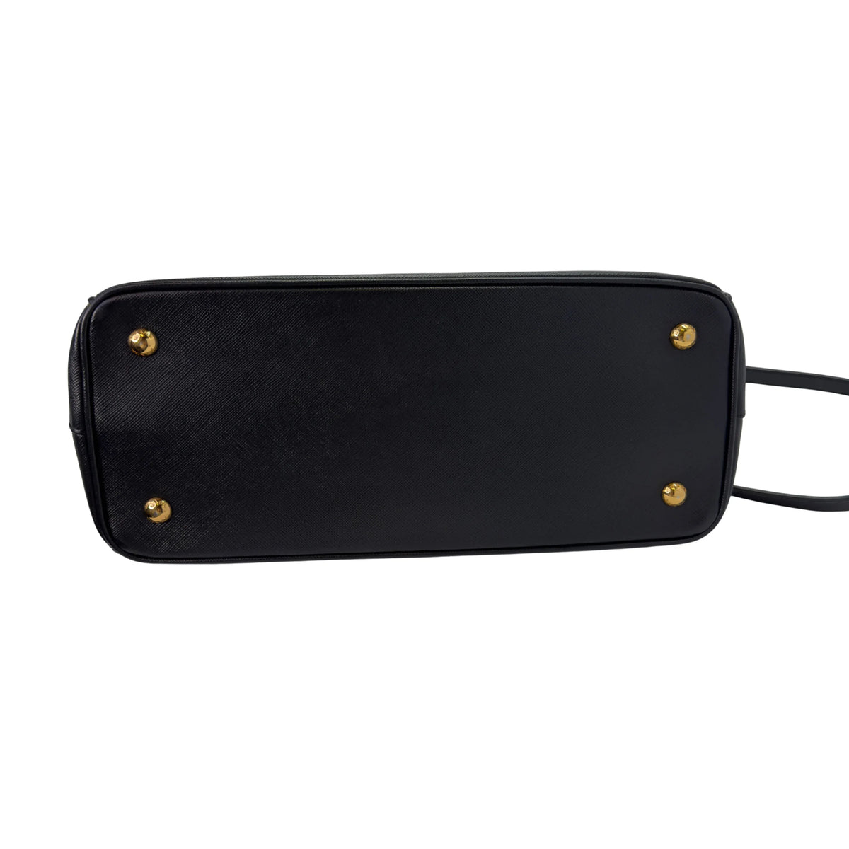 Prada Safiano Lux Medium Tote Bag Black - Lost Designer