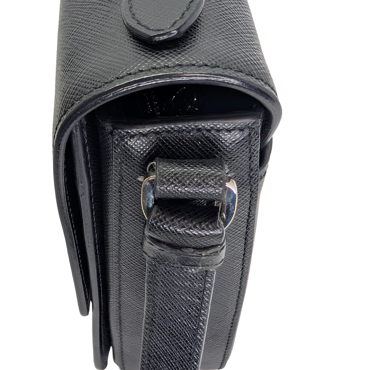 Prada Saffiano Lux Crossbody Bag Black