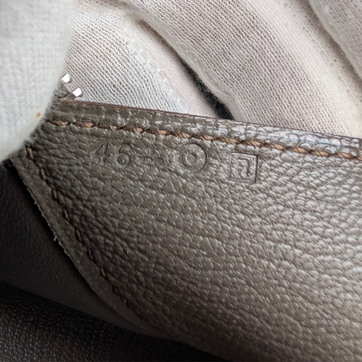 Hermès Maxibox 36 Bag Etain Evercolor Grey □R Stamp