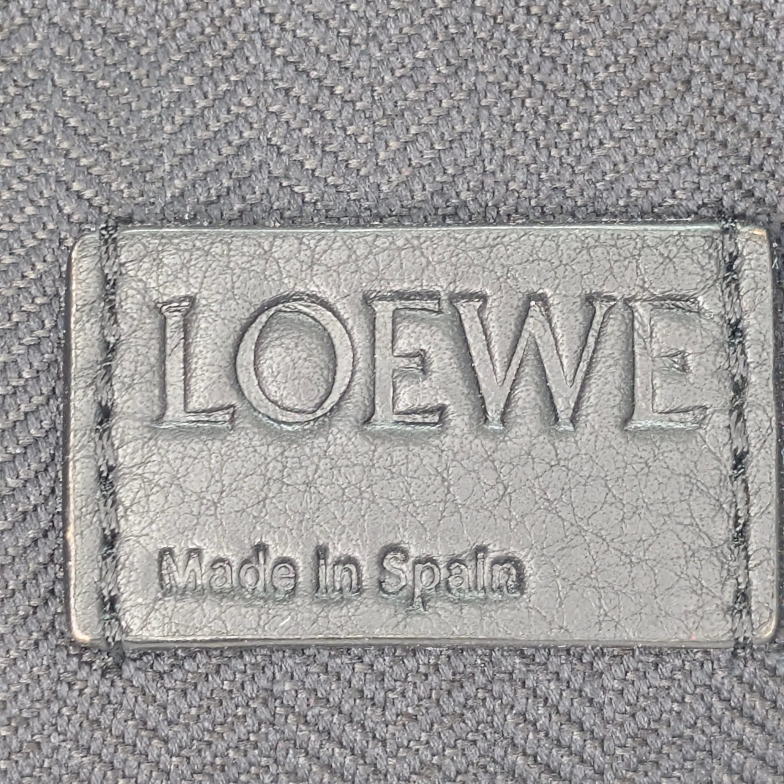 Loewe Anagram Embossed Document Laptop Pouch Black