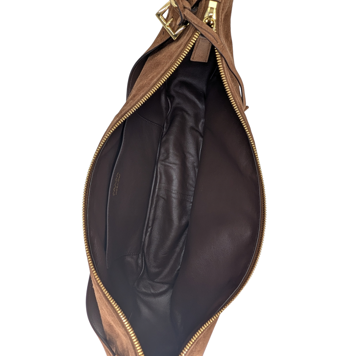 Prada Demi-Lune Suede Boat Shoulder Bag