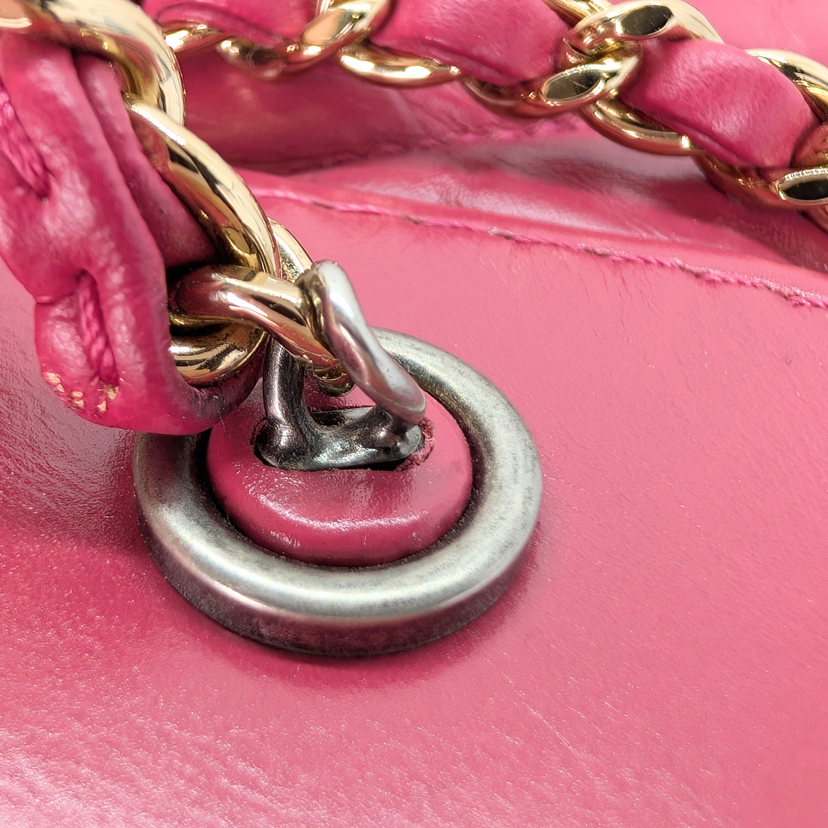 Chanel Gabrielle Small Chevron Backpack Pink