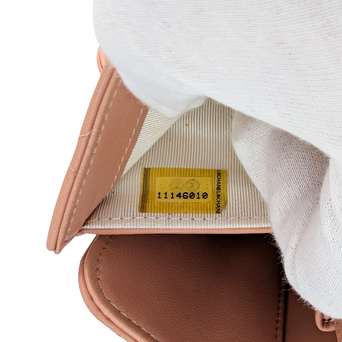 Chanel CC Flap Long Wallet Peach