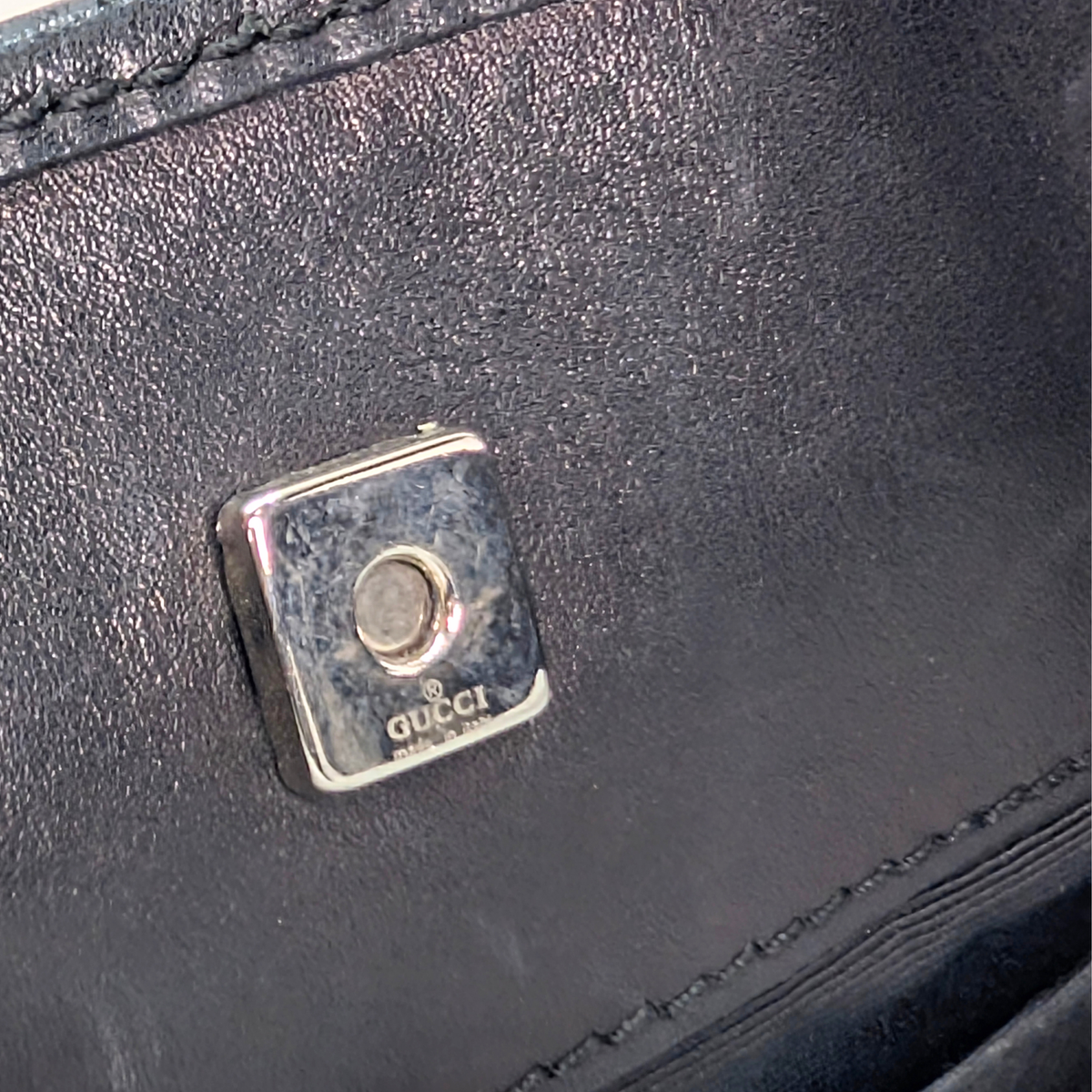 Gucci GG Denim Small Shoulder Tote Bag