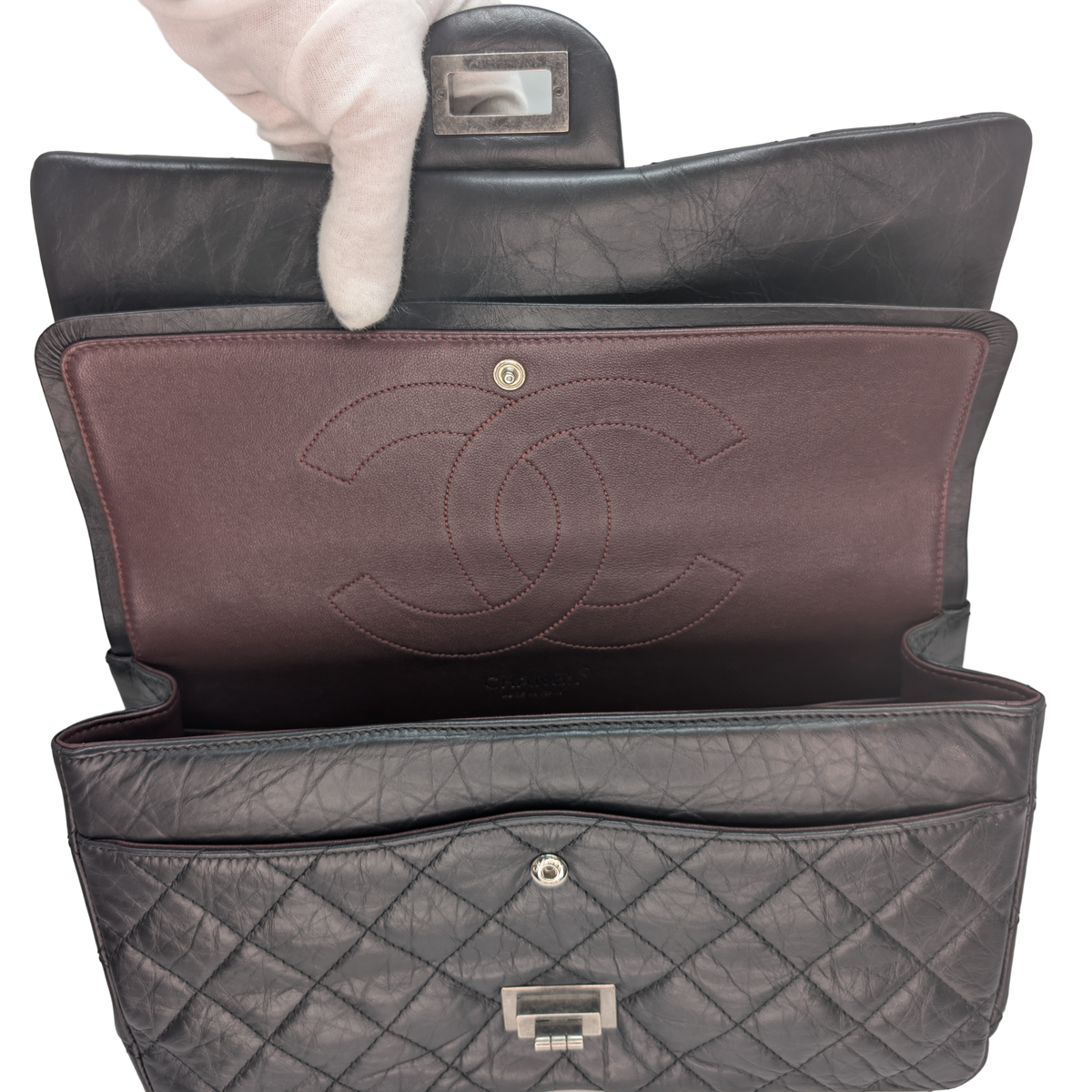 Chanel Chanel 2.55 Reissue 227 Flap Bag 22 Series Black