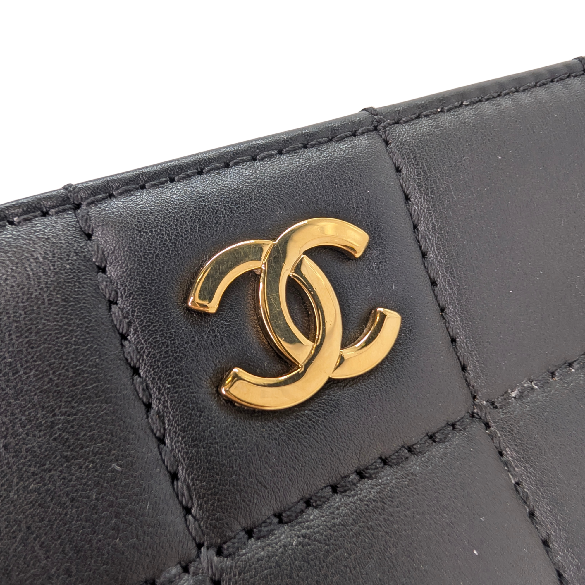 Chanel Chocolate Bar Grand Shopping Tote Black