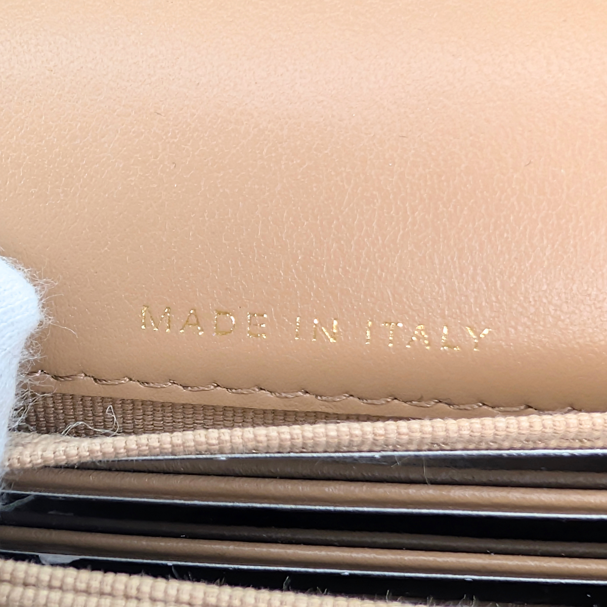 Chanel Clutch on Chain Bag Metallic Beige