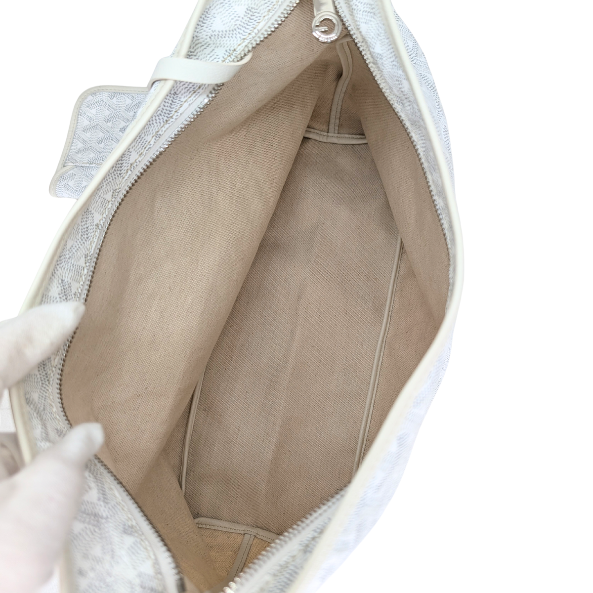 Goyard Bohème Hobo bag White