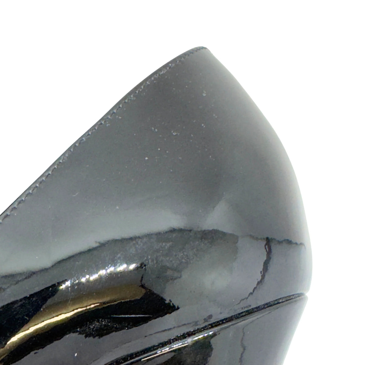 Christian Louboutin Lady Peep Red Bottom Pumps Black 38 - Lost Designer
