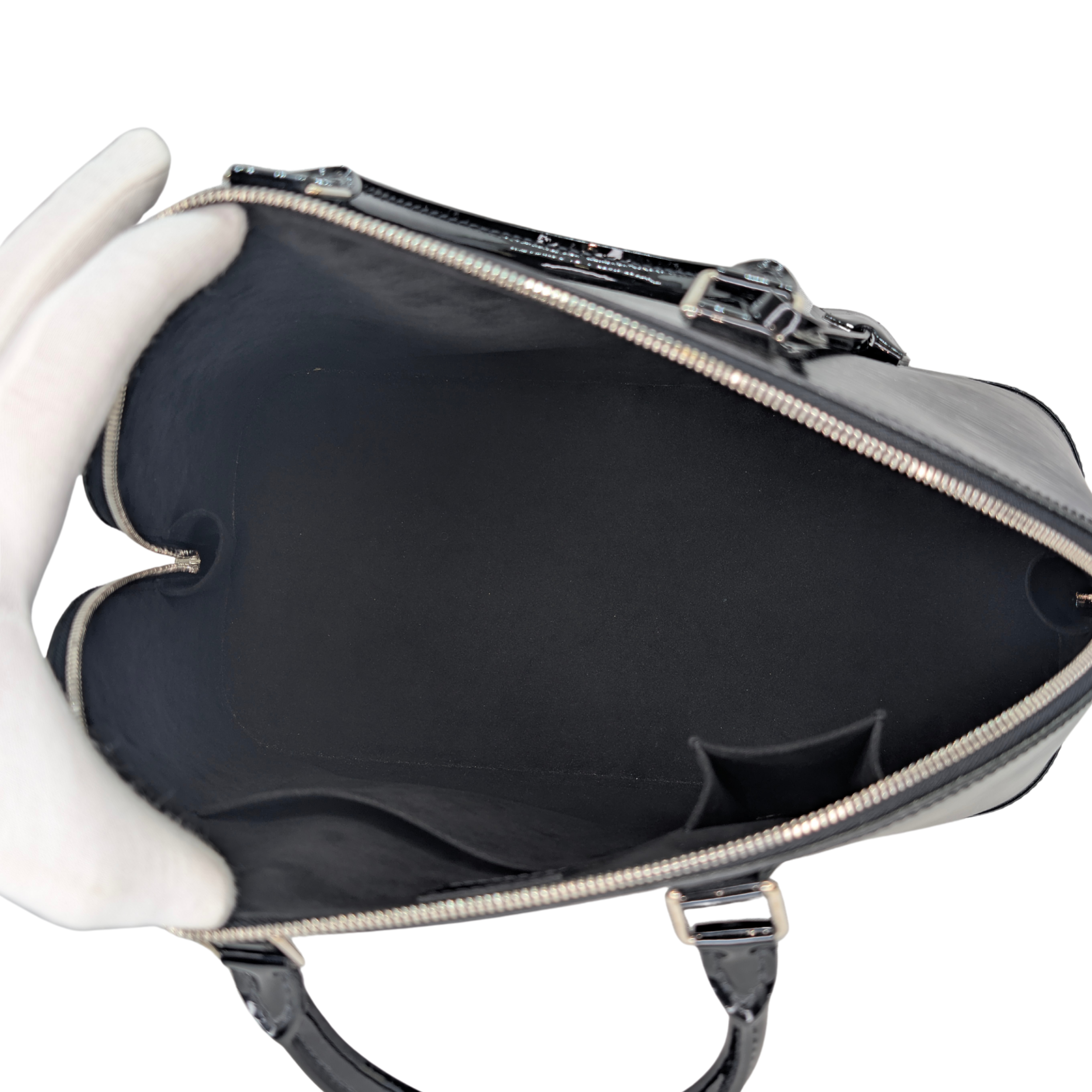 Louis Vuitton Alma GM Bag Epi Leather Electric Black
