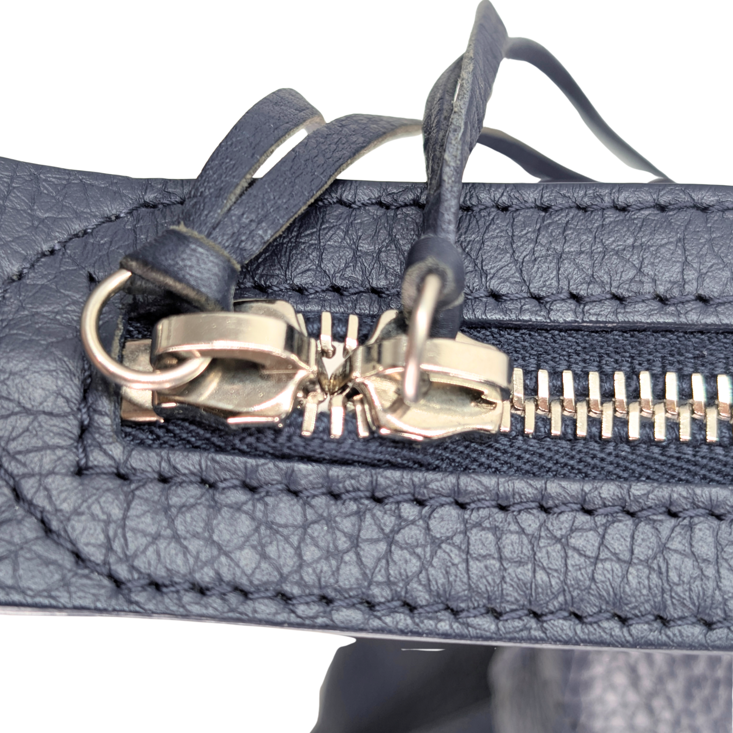 Balenciaga City Blackout Stud-Free Bag Navy