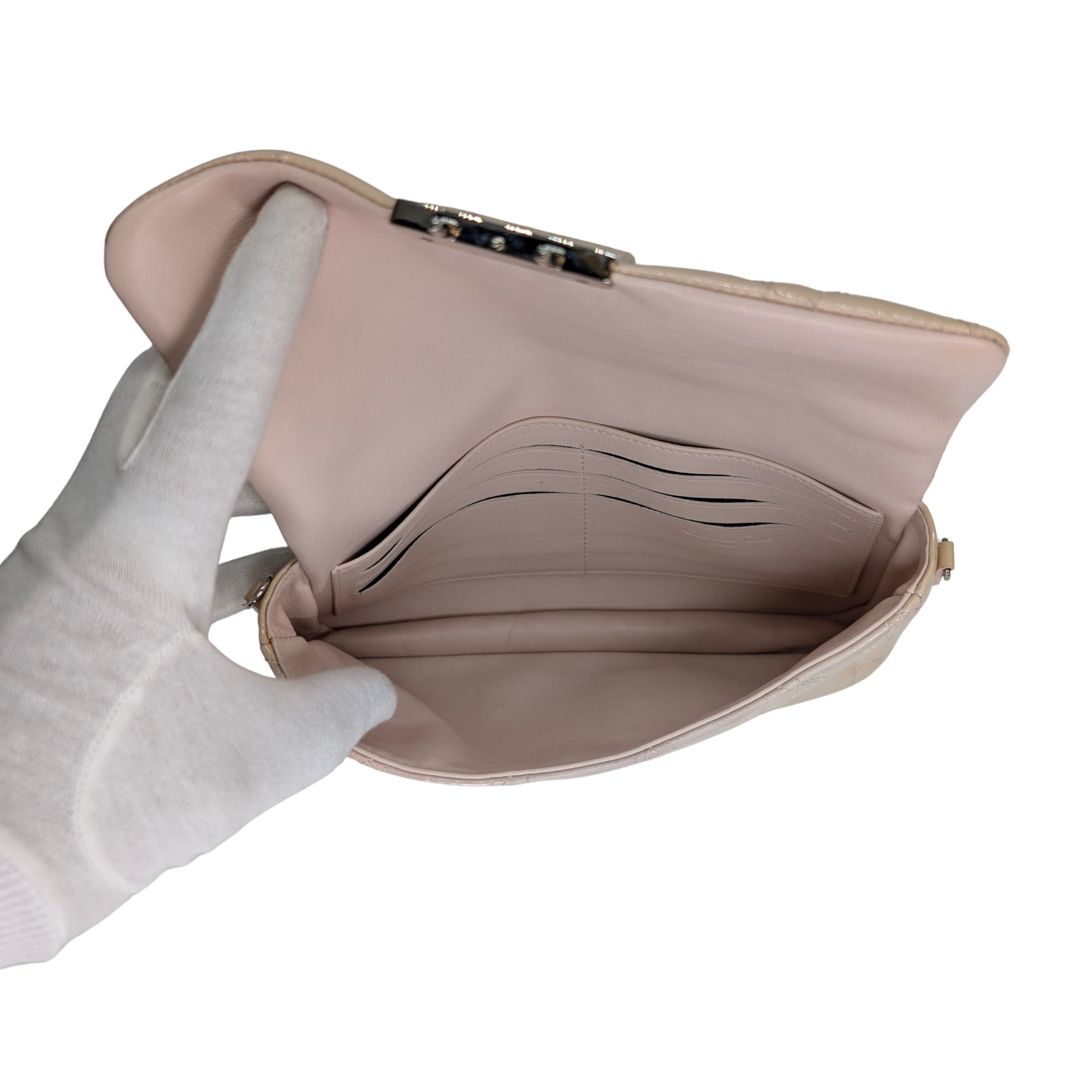 Dior Cannage Shoulder Bag Beige