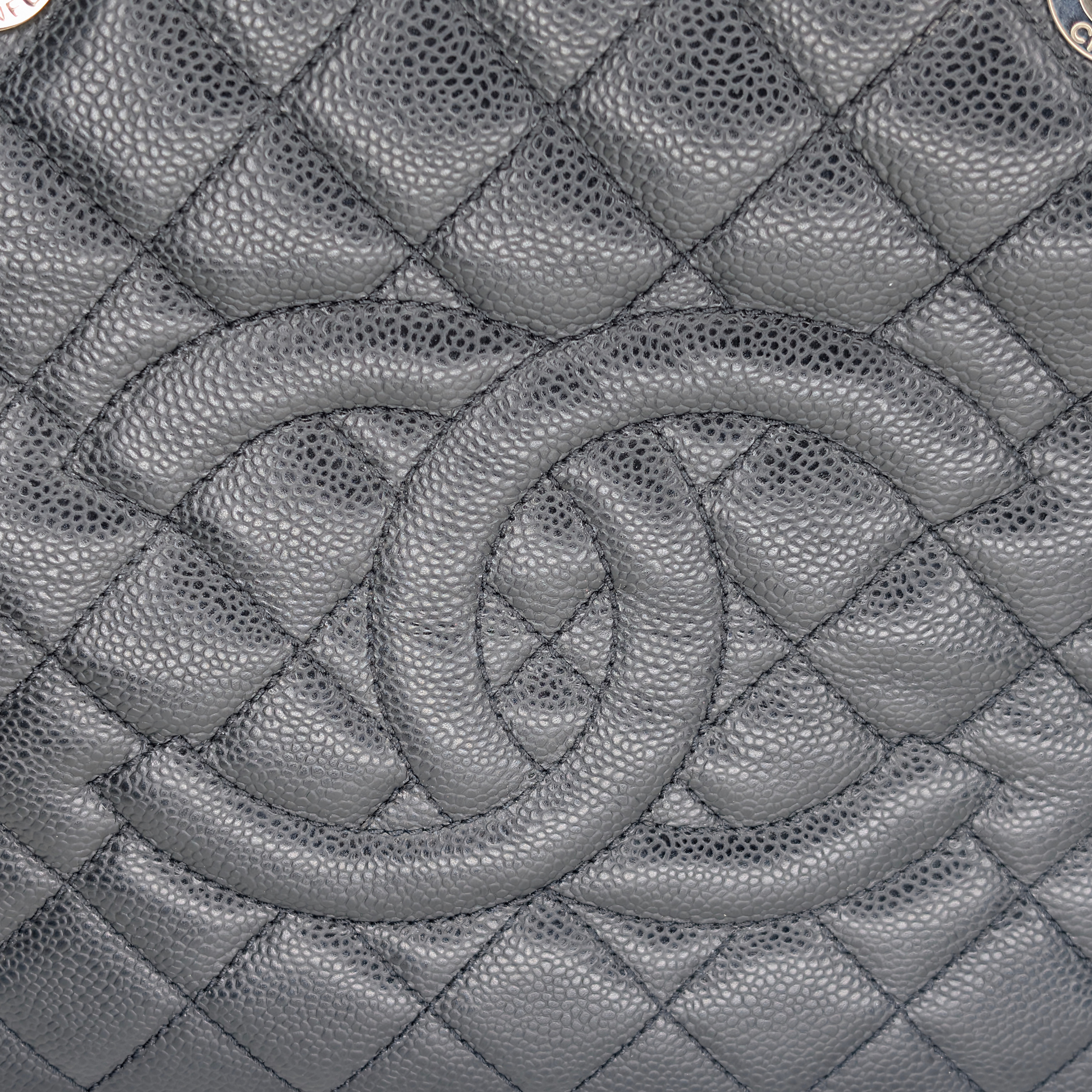 Chanel Quilted Caviar GST Grand Shopping Tote Black