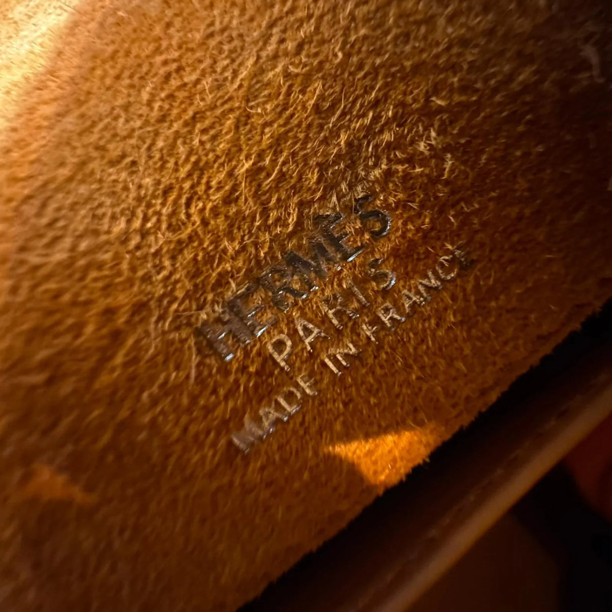 Hermès Kelly Pochette Orange H Veau Doblis Suede PWH ☐ I Stamp - Lost Designer