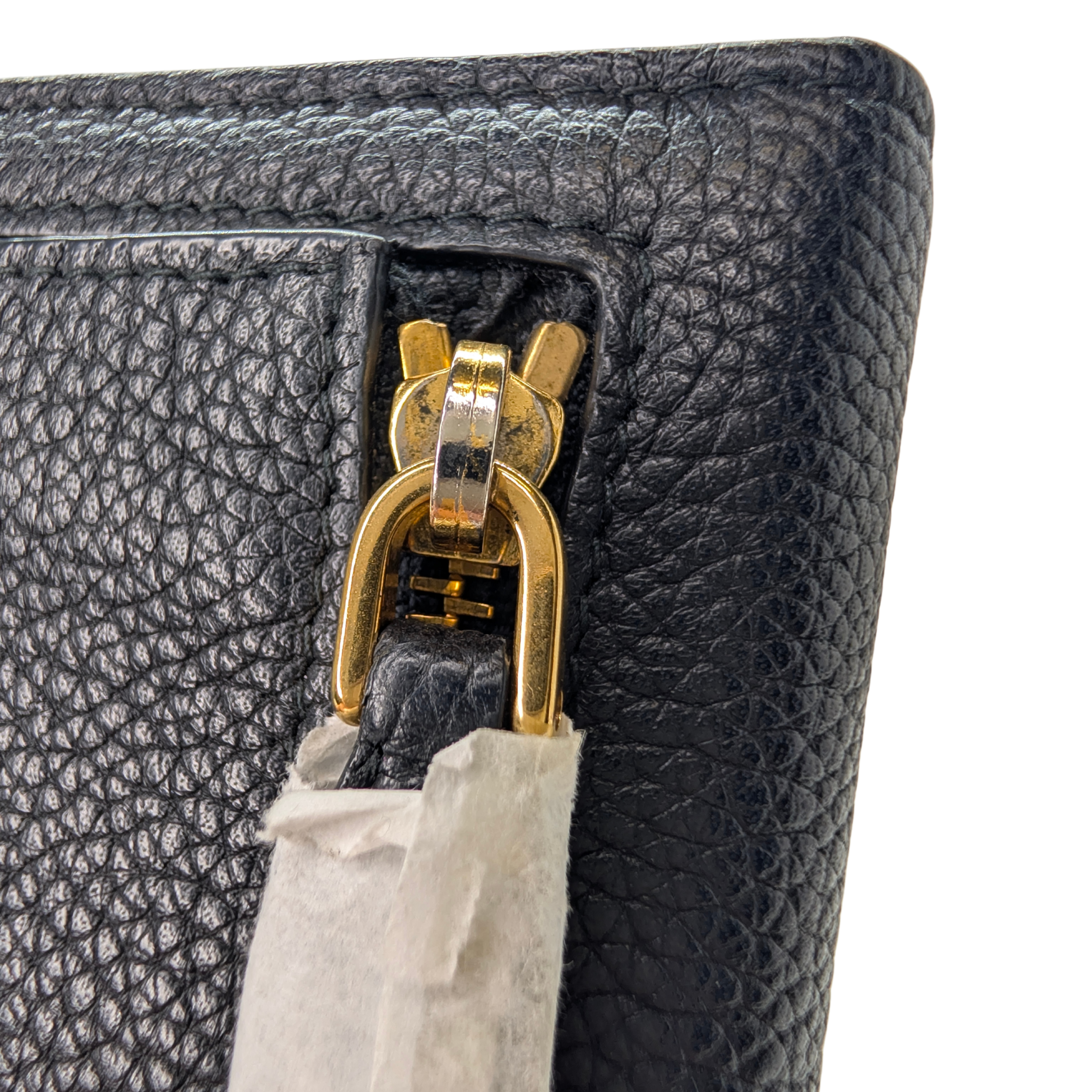 Prada Vitello Grain Nero Long Wallet
