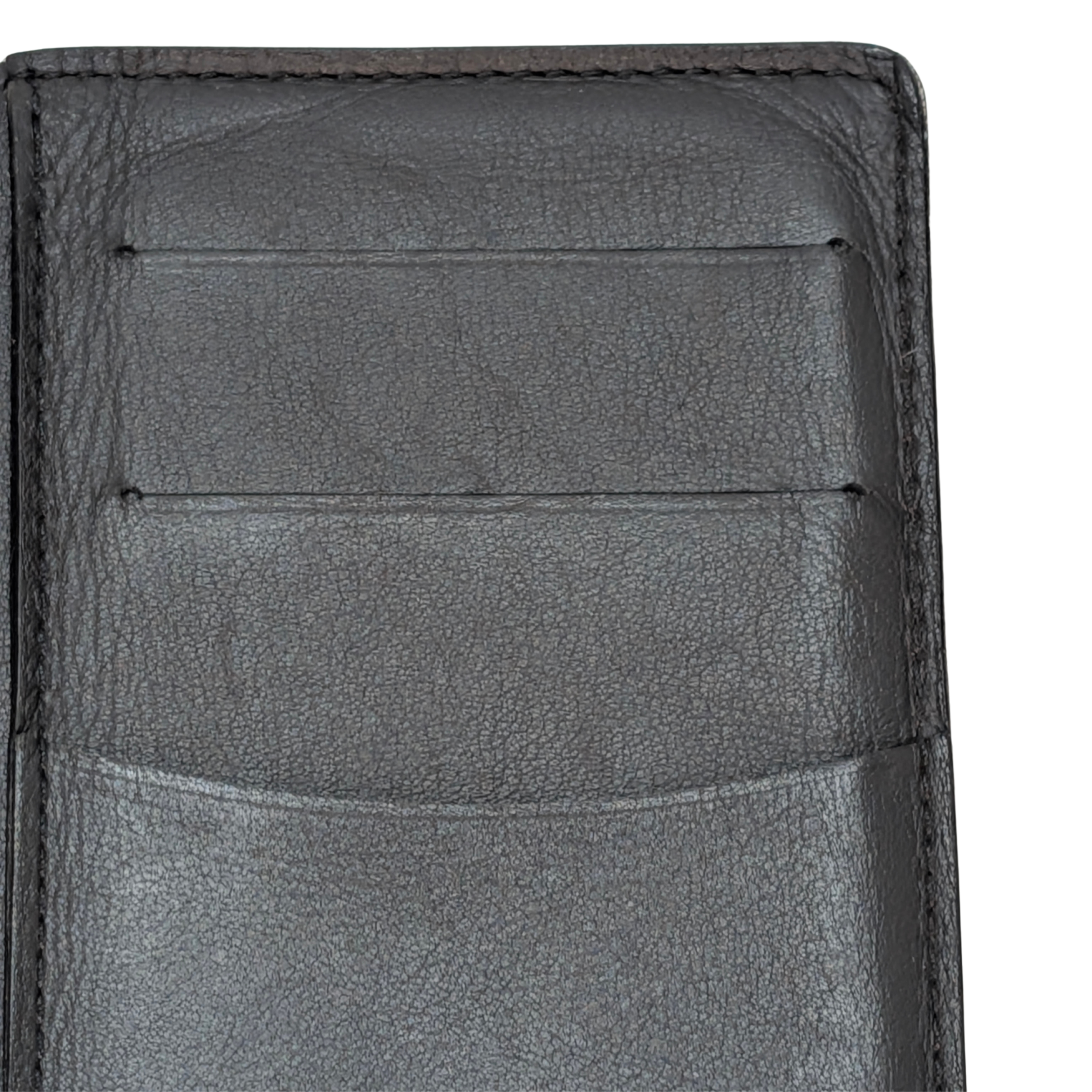 Louis Vuitton Damier Leather Pocket Organiser Wallet Black