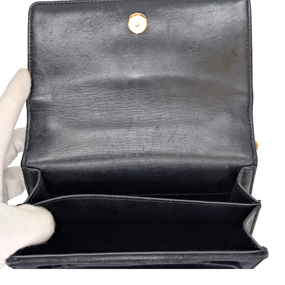 Saint Laurent Sunset Velvet Small Bag Black