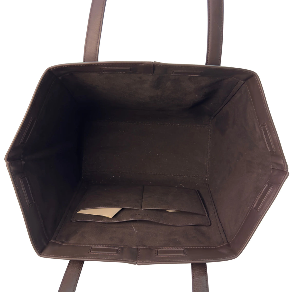 Fendi Origami Medium Fabric Tote Bag Brown - Lost Designer