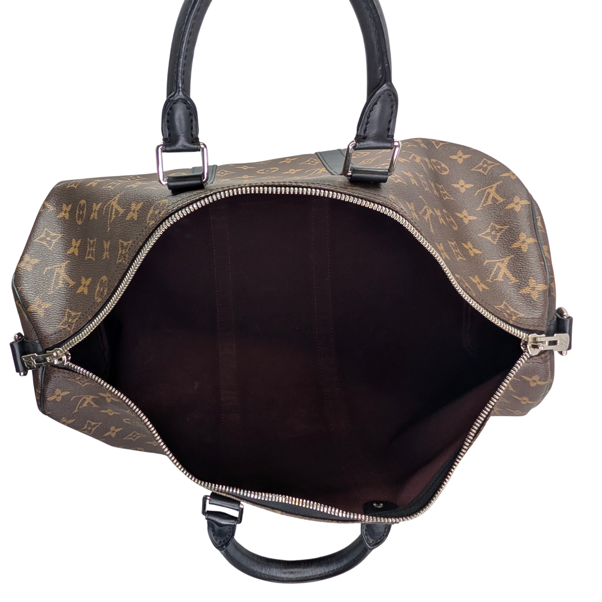 Louis Vuitton Keepall Bandoulière 45 Monogram Macassar Canvas