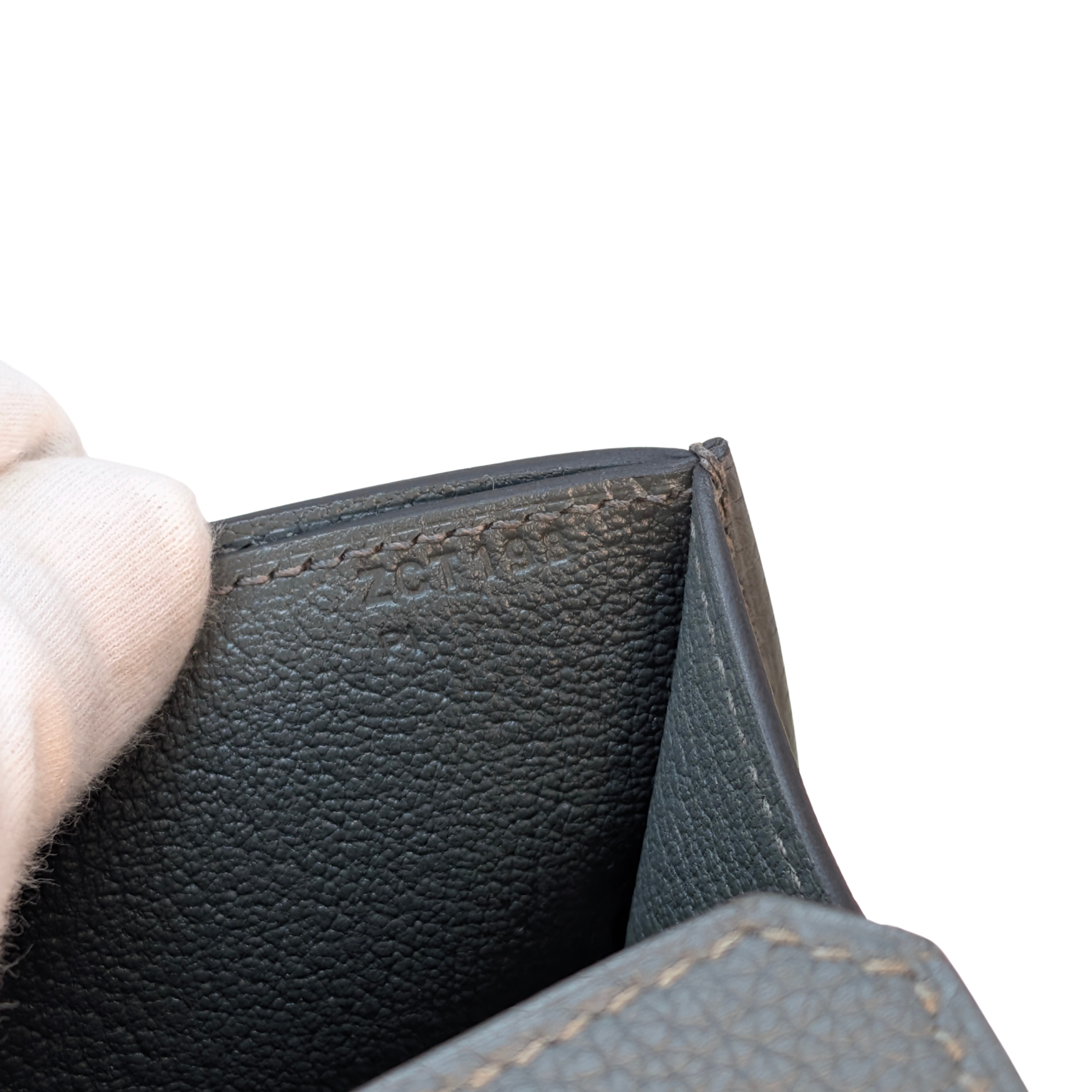 حقيبة هيرميس كيلي ديبيش 36 بريفكيس أزرق أوراج توغو، إكسسوارات فضية، ختم Z