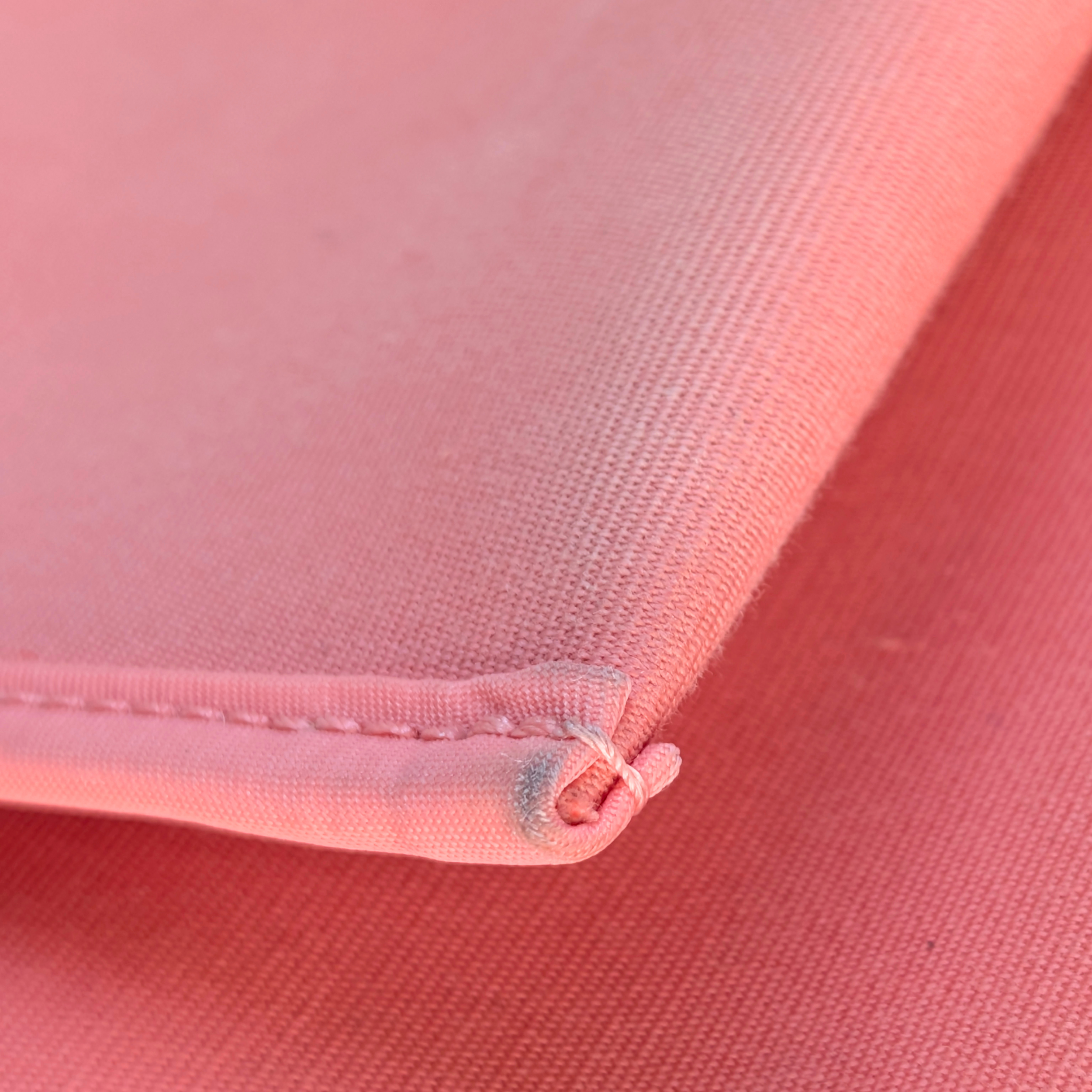 Hermes Vache Hunter Toile Herbag Zip 31 PM Rose Lipstick T Stamp