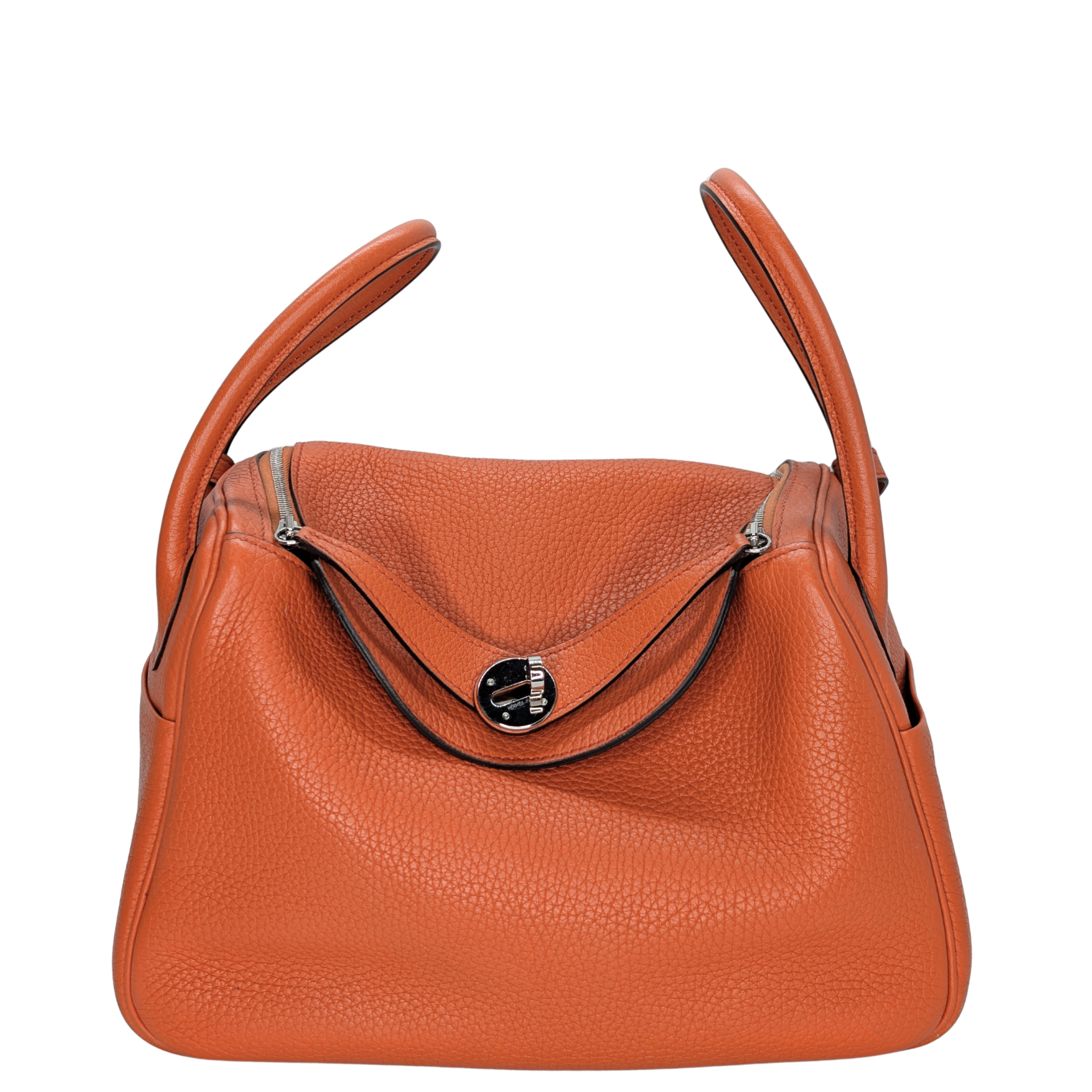 Hermes Lindy Clemence 26 X Stamp SHW Orange