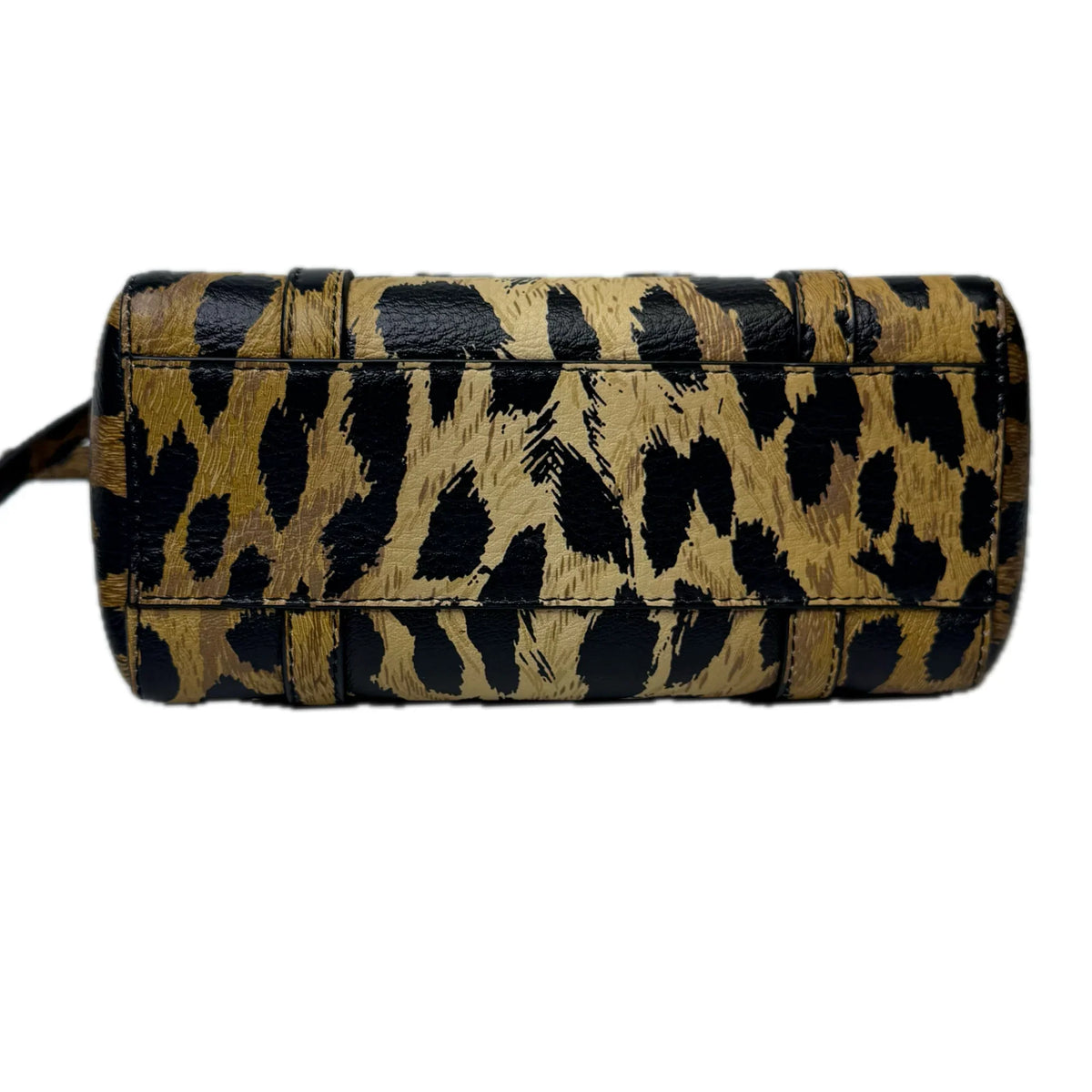 Balenciaga Calfskin Printed Leopard XXS Everyday Tote Bag w Strap - Lost Designer