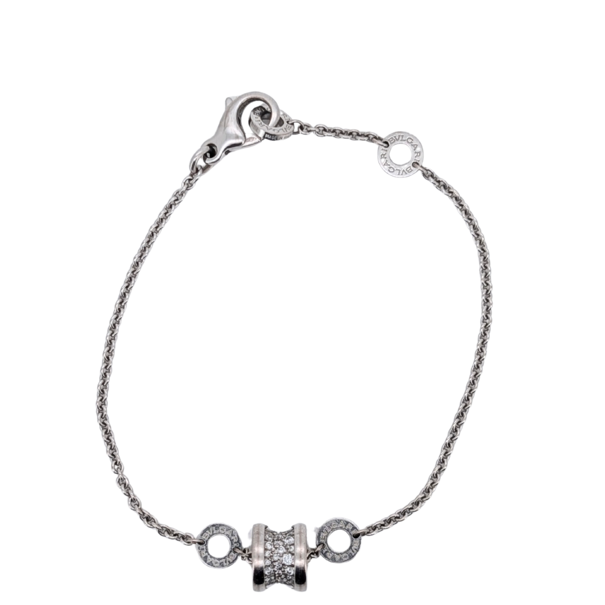 Bvlgari B.Zero1 Bracelet 18k White Gold with Diamonds