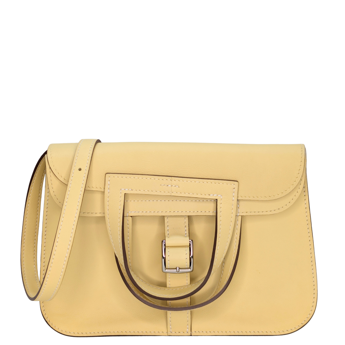 Hermes Mini Halzan 22 Swift Jaune Poussin SHW ختم X