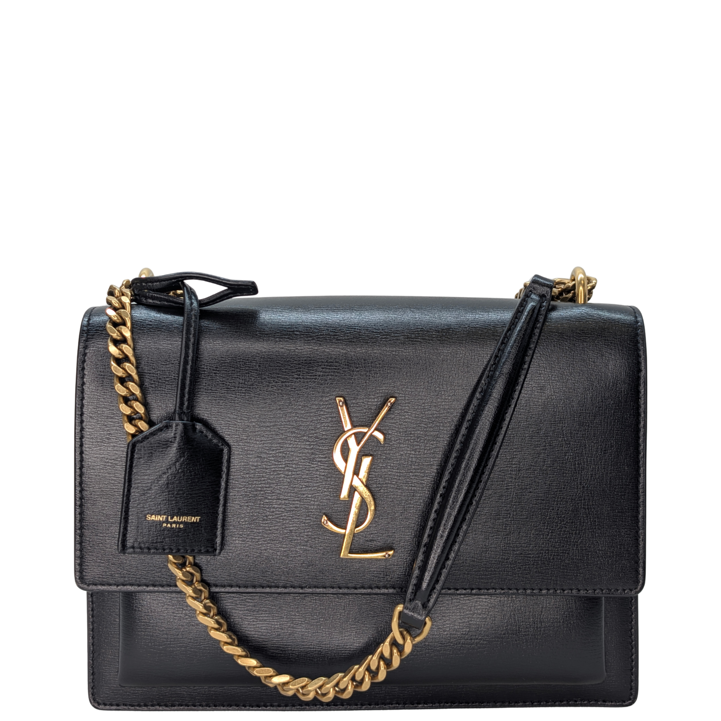 Saint Laurent Sunset Medium Crossbody Bag Black