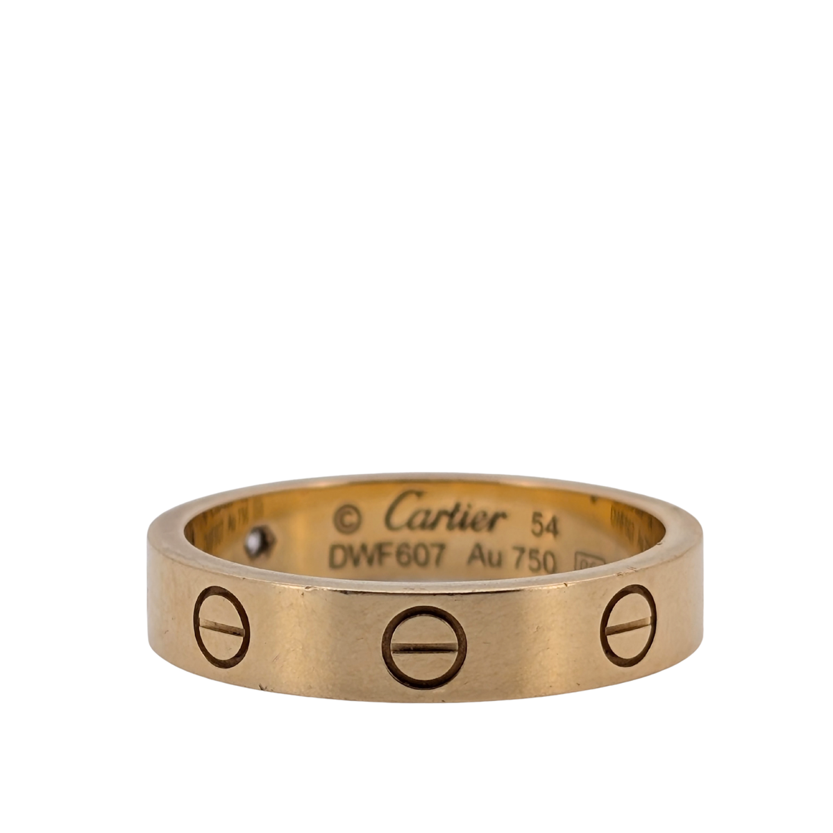 Cartier Love Ring Small Model 1 Diamond 18k Gold 54
